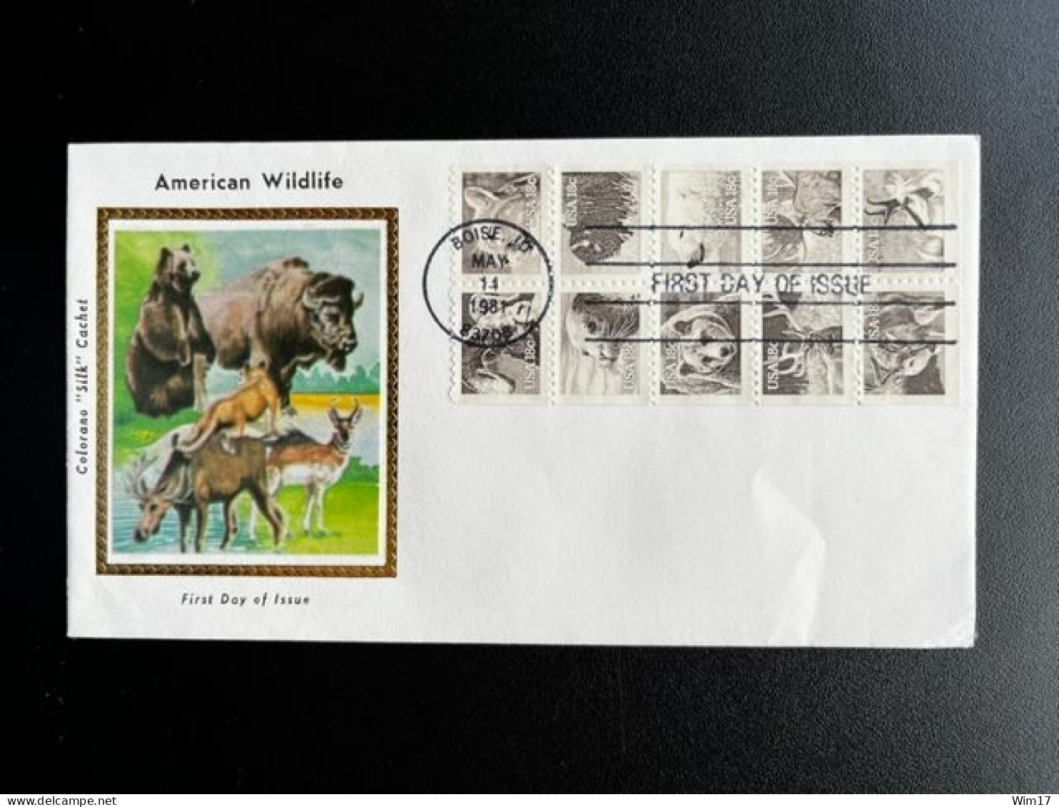 UNITED STATES USA 1981 FDC AMERICAN WILDLIFE BOOKLET PANE VERENIGDE STATEN AMERIKA AMERICA ANIMALS - 1981-1990