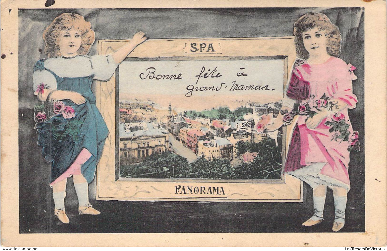 BELGIQUE - SPA - Panorama - Bonne Fête à Grand Maman - Edit M Marcovici - Carte Postale Ancienne - Spa