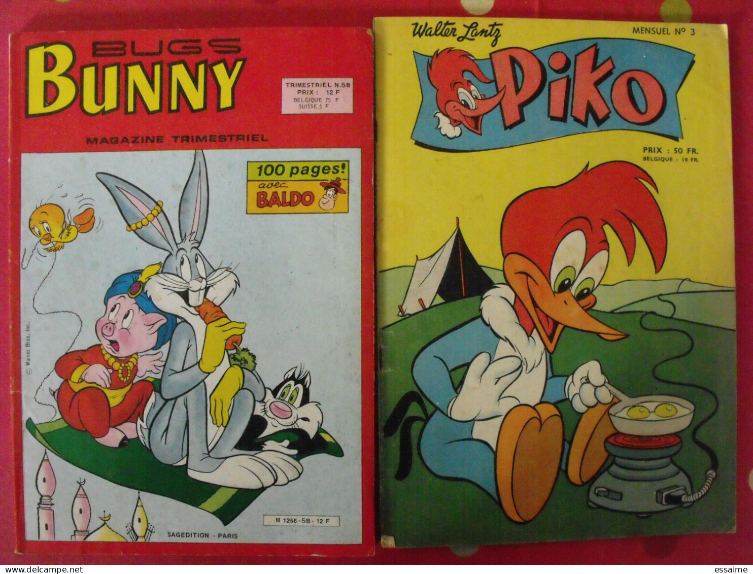 6 BD Des Années 80. Patty Rintntin Super J Pifou Piko Bugs Bunny. à Redécouvrir - Fripounet