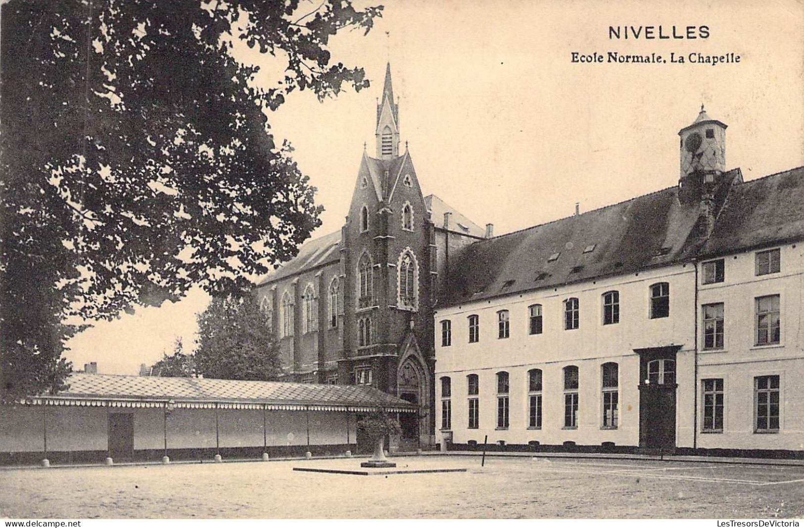 BELGIQUE - NIVELLES - Ecole Normale - La Chapelle - Carte Postale Ancienne - Nijvel
