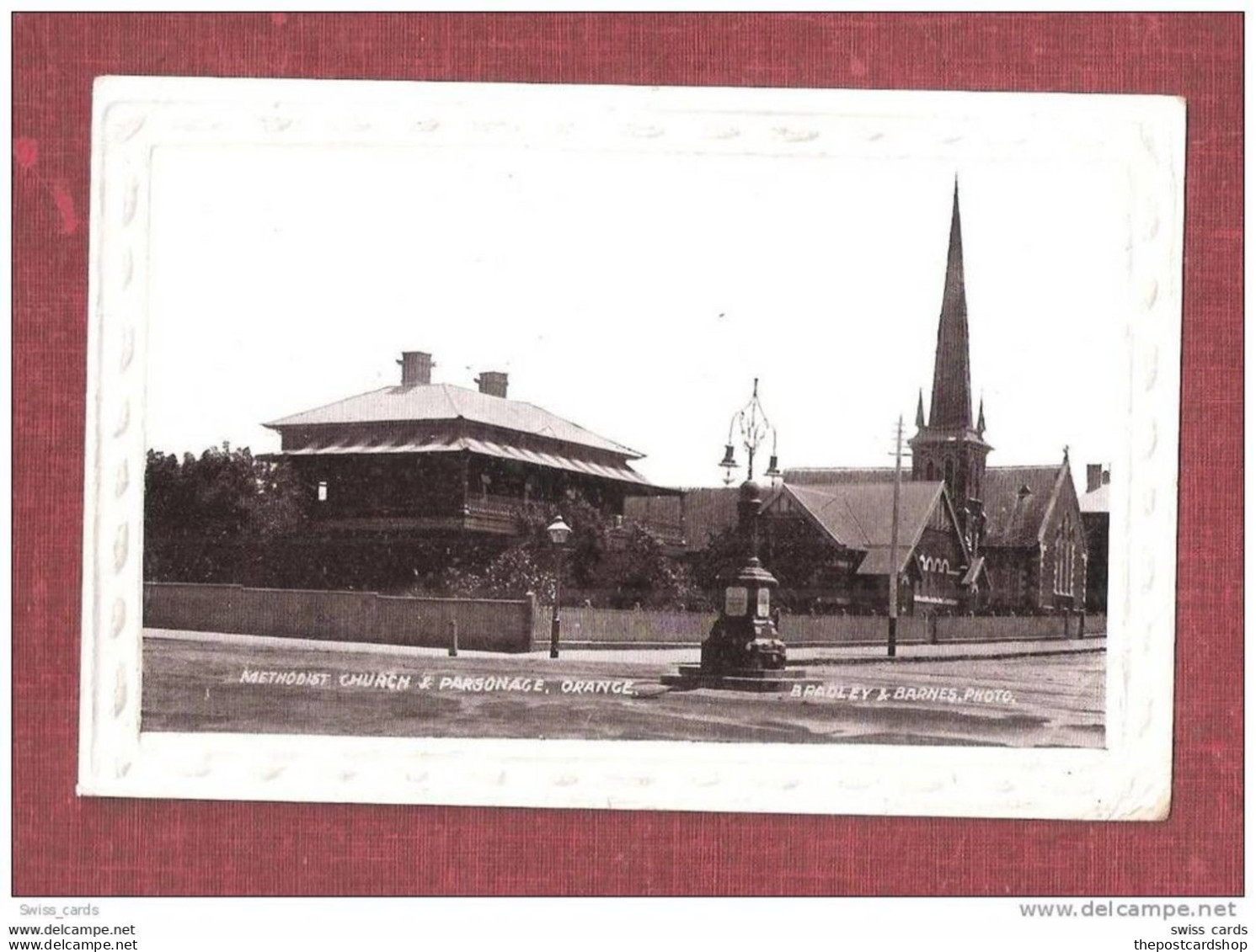 AUSTRALIA New South Wales RP Orange Methodist Church & PARSONAGE BRADLEY & BARNES PHOTO UNUSED H & B SERIES - Otros & Sin Clasificación