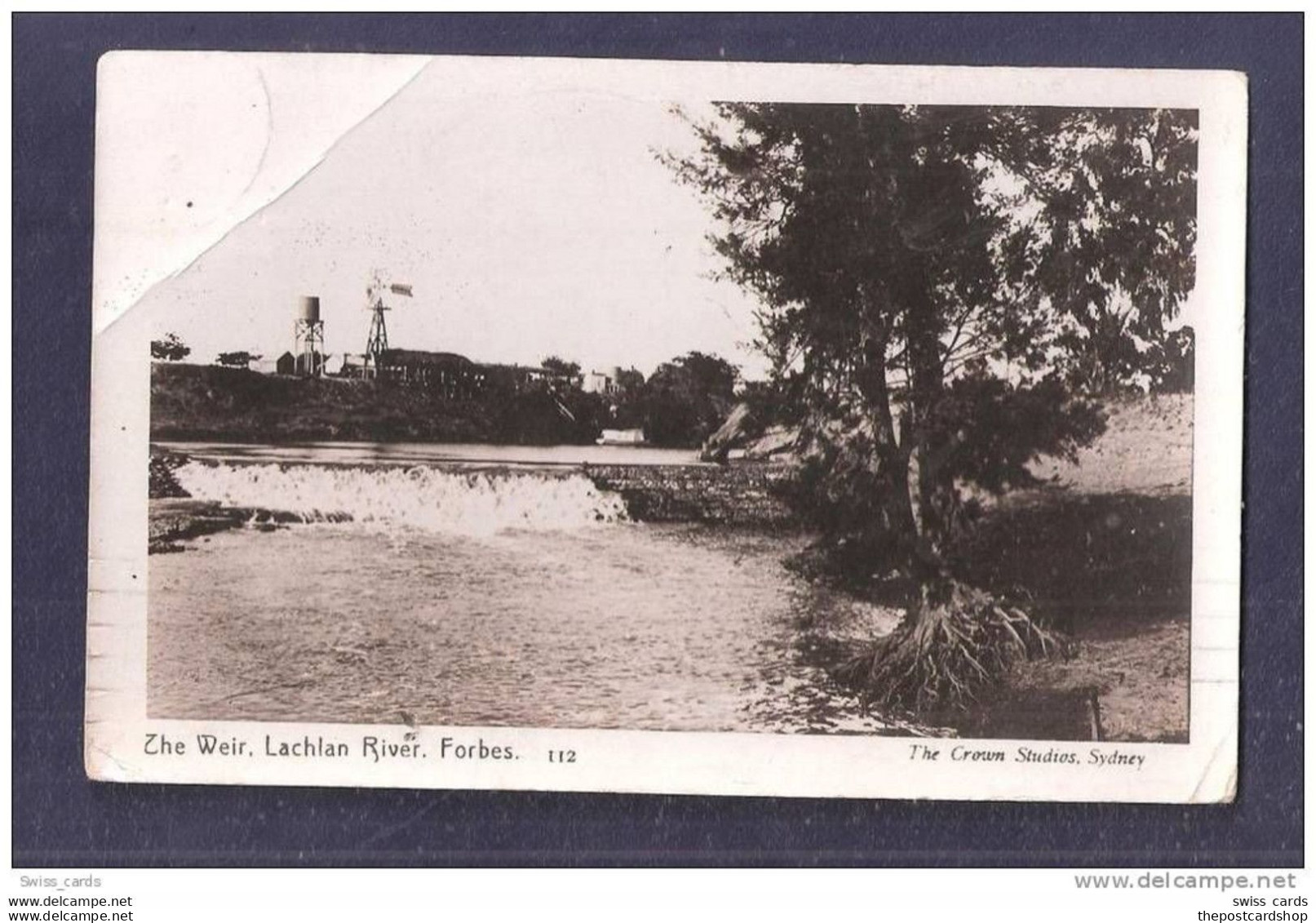 AUSTRALIA RP THE WEIR LACHLAN RIVER FORBES NEW SOUTH WALES USED NSW STAMP By CROWN STUDIOS SYDNEY - Other & Unclassified