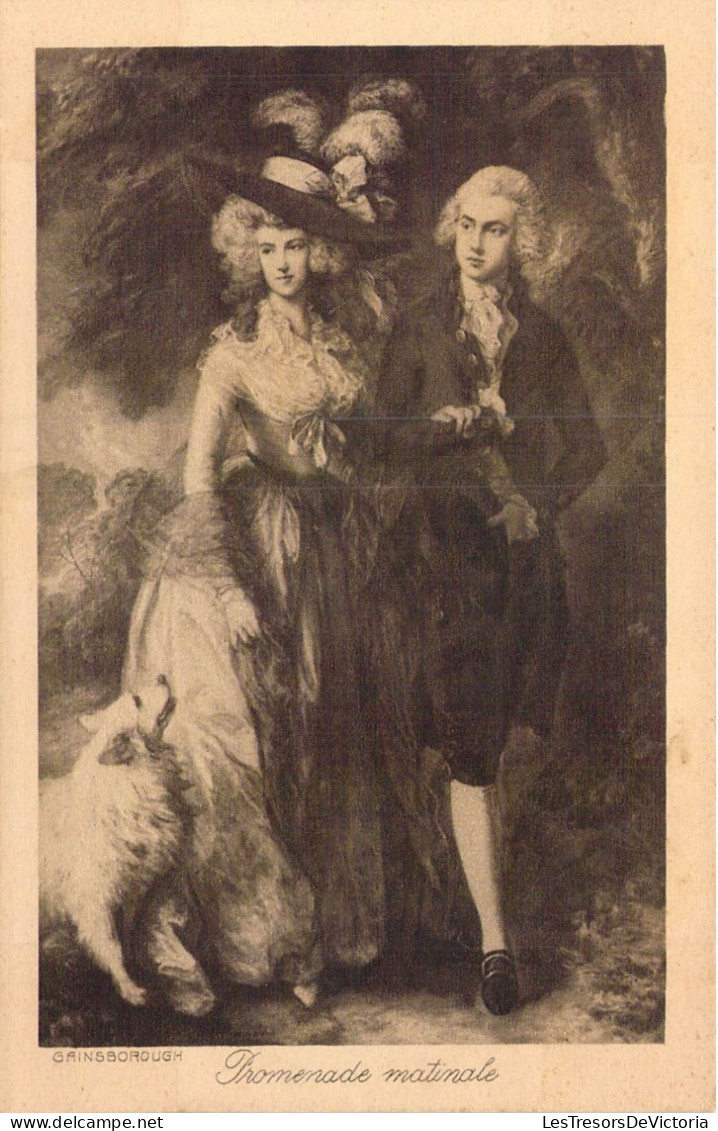 ARTS - Peintures - Gainsborough - Promenade Matinale - Carte Postale Ancienne - Peintures & Tableaux