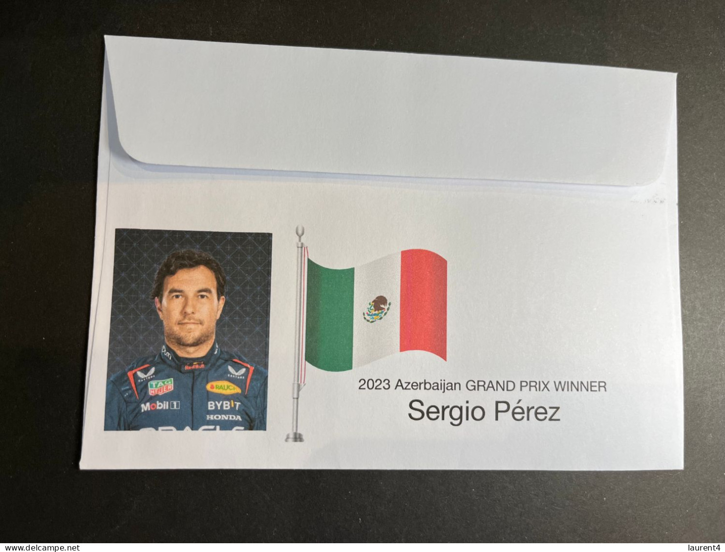 (3 Q 13) Formula One - 2023 Azerbaijan Grand Prix - Winner Sergio Pérez 30 April 2023) With OZ Stamp - Sonstige & Ohne Zuordnung