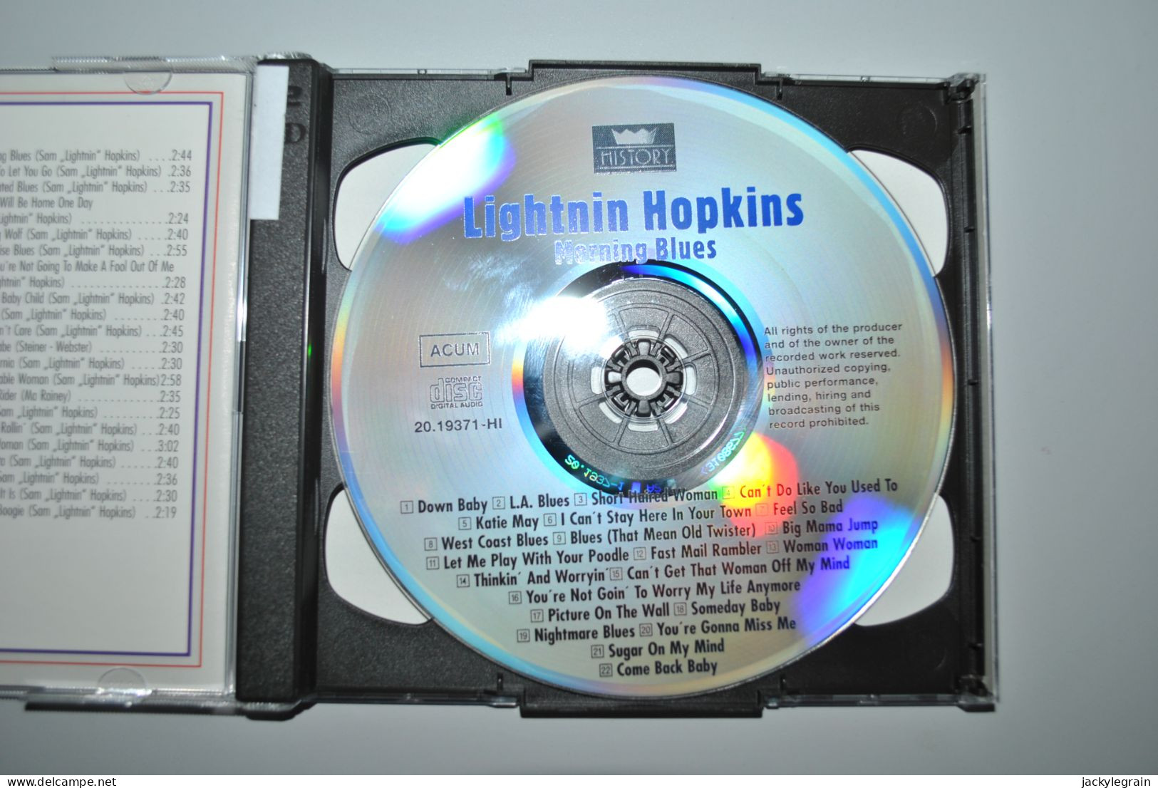 Lightnin' Hopkins "Morning Blues" Comme Neuf Vente En Belgique Uniquement Envoi Bpost 3 € - Blues