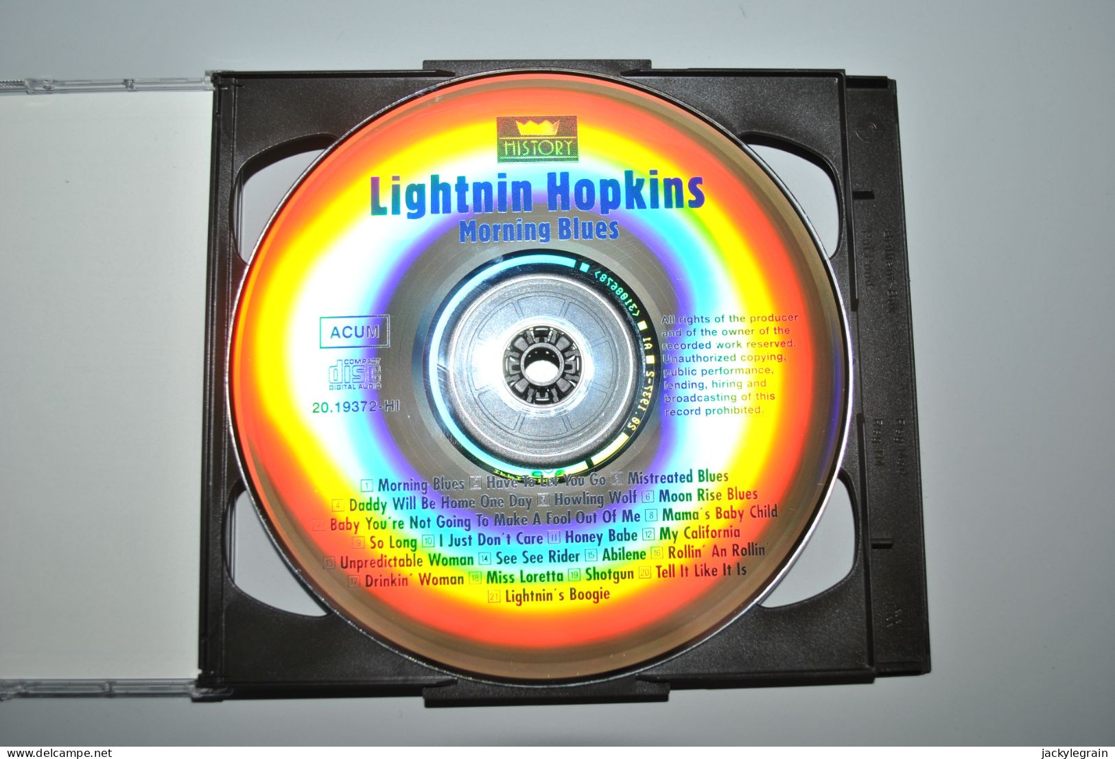 Lightnin' Hopkins "Morning Blues" Comme Neuf Vente En Belgique Uniquement Envoi Bpost 3 € - Blues