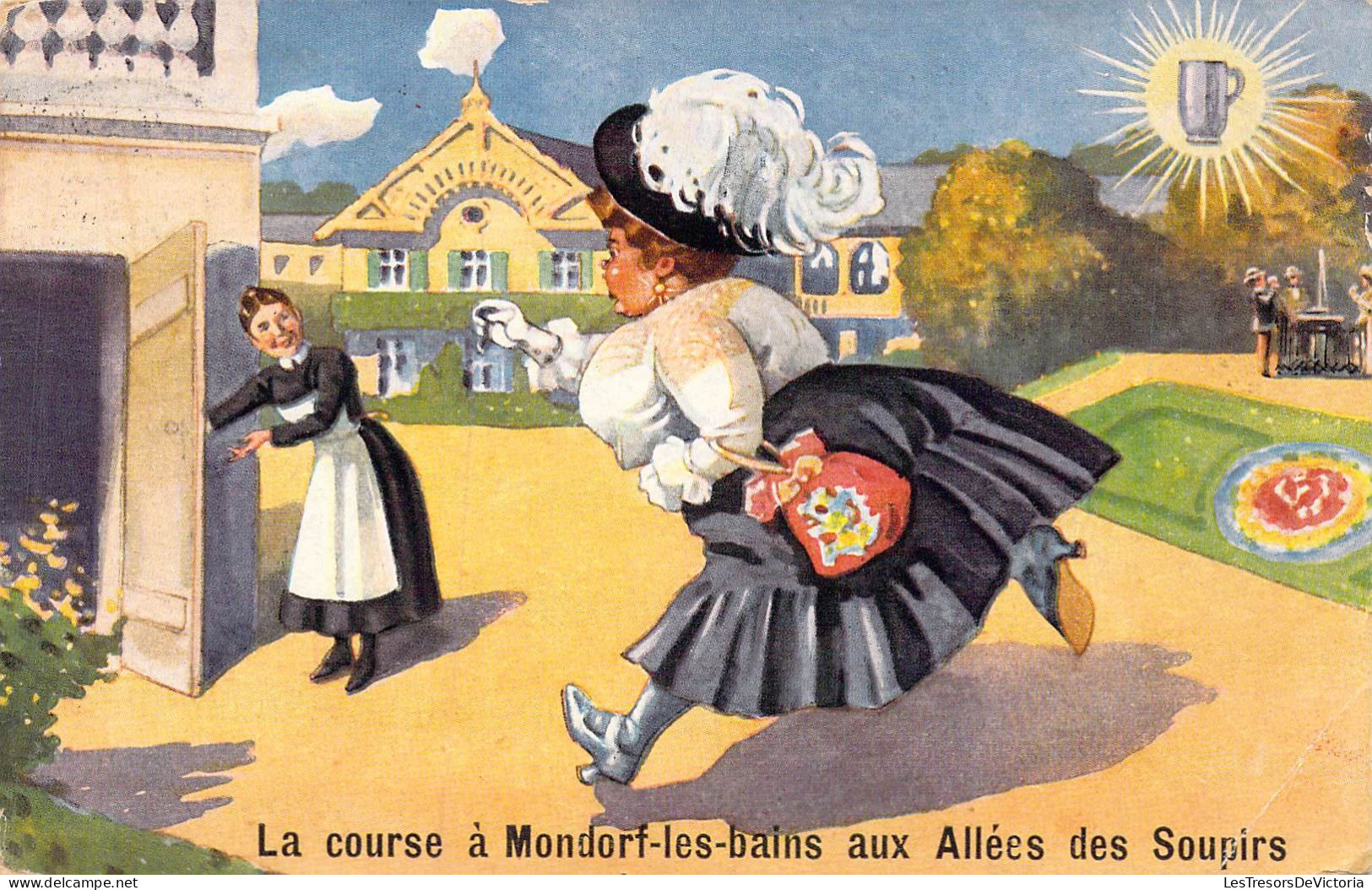 LUXEMBOURG - Mondorf-les-Bains - La Course à Mondorf-les-Bains Aux Allées Des Soupirs - Carte Postale Ancienne - Bad Mondorf
