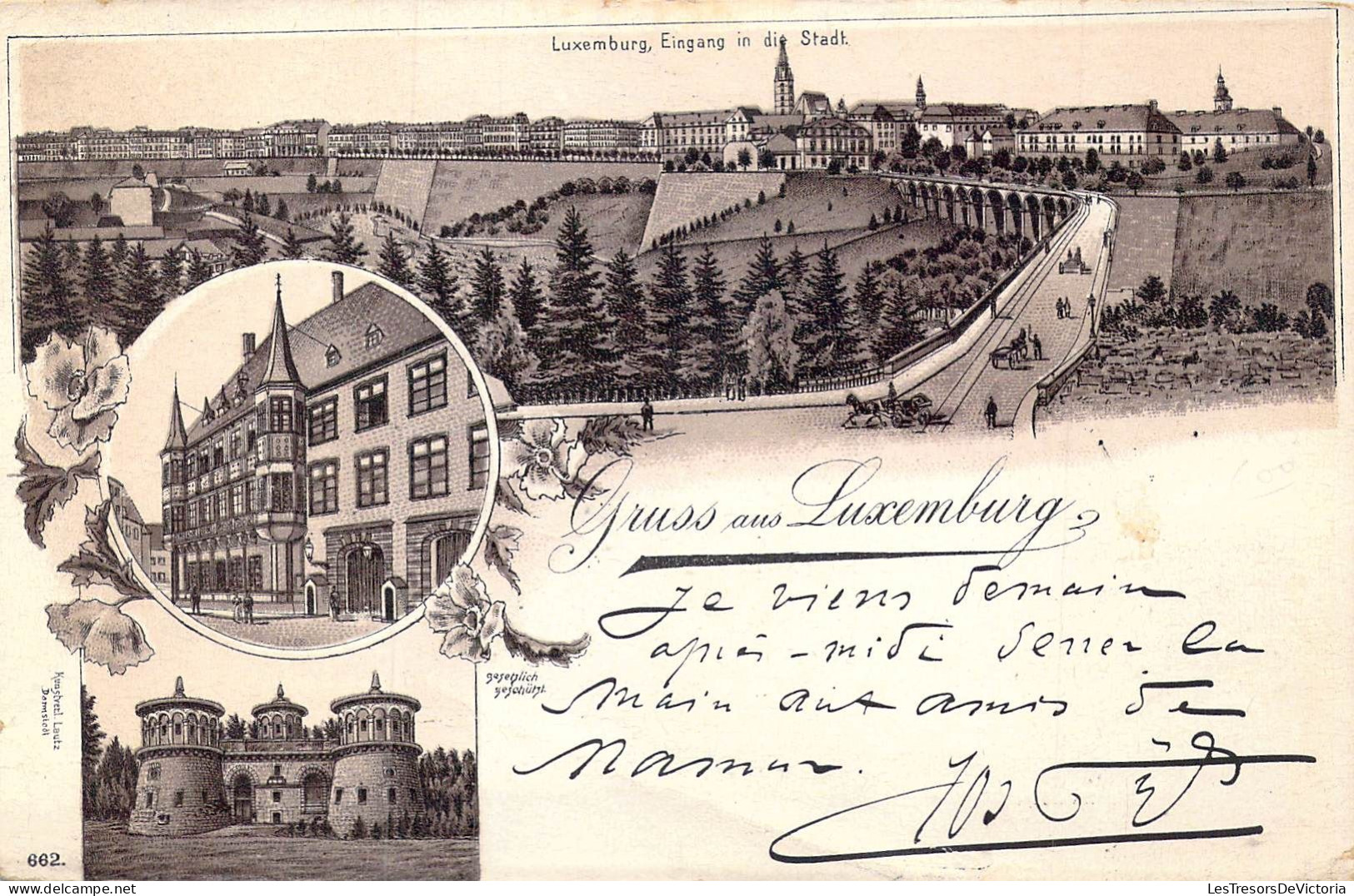 LUXEMBOURG - Gruss Aus Luxemburg - Carte Postale Ancienne - Luxembourg - Ville