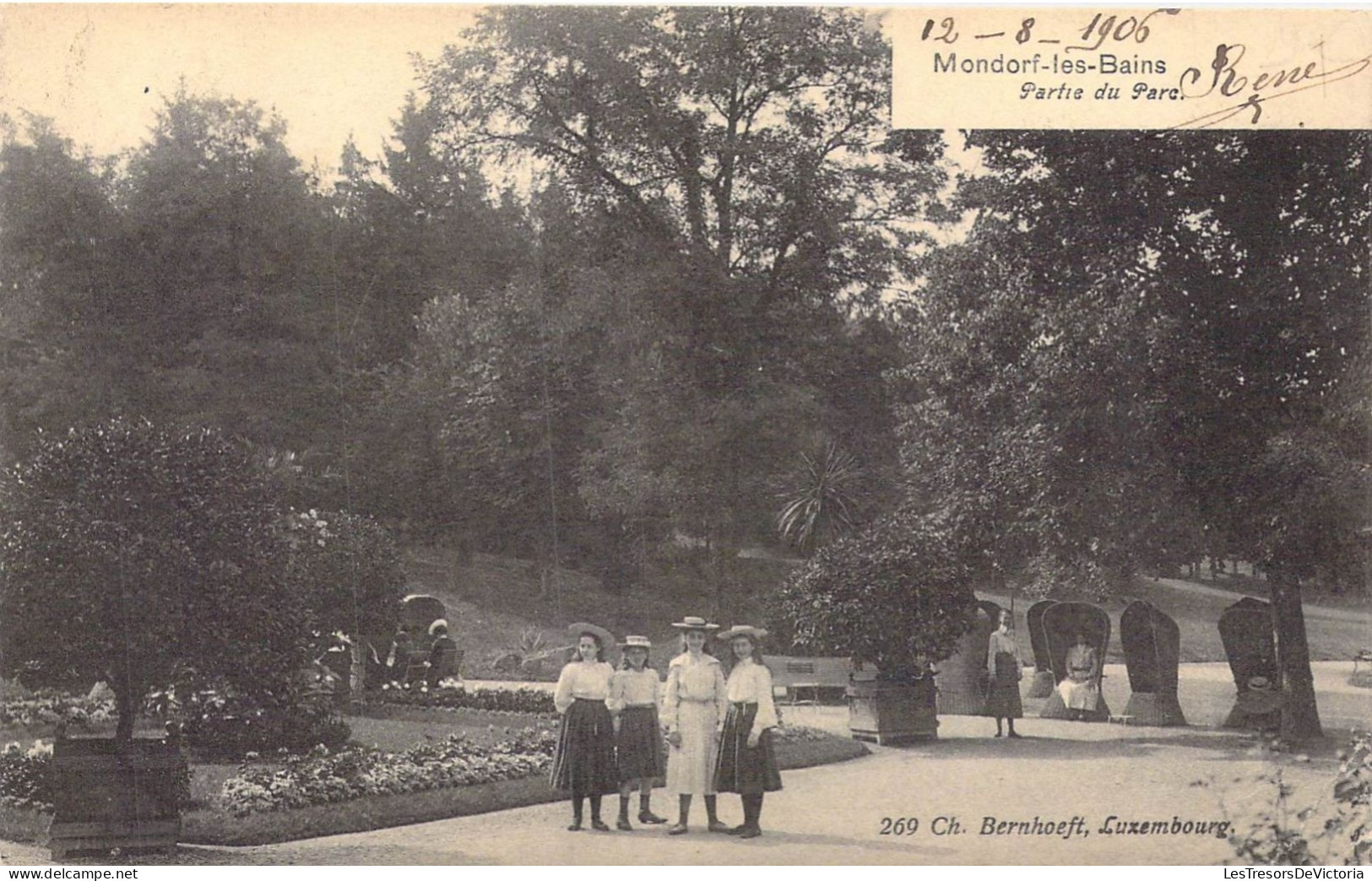 LUXEMBOURG - Mondorf-les-Bains - Partie Du Parc - Carte Postale Ancienne - Bad Mondorf