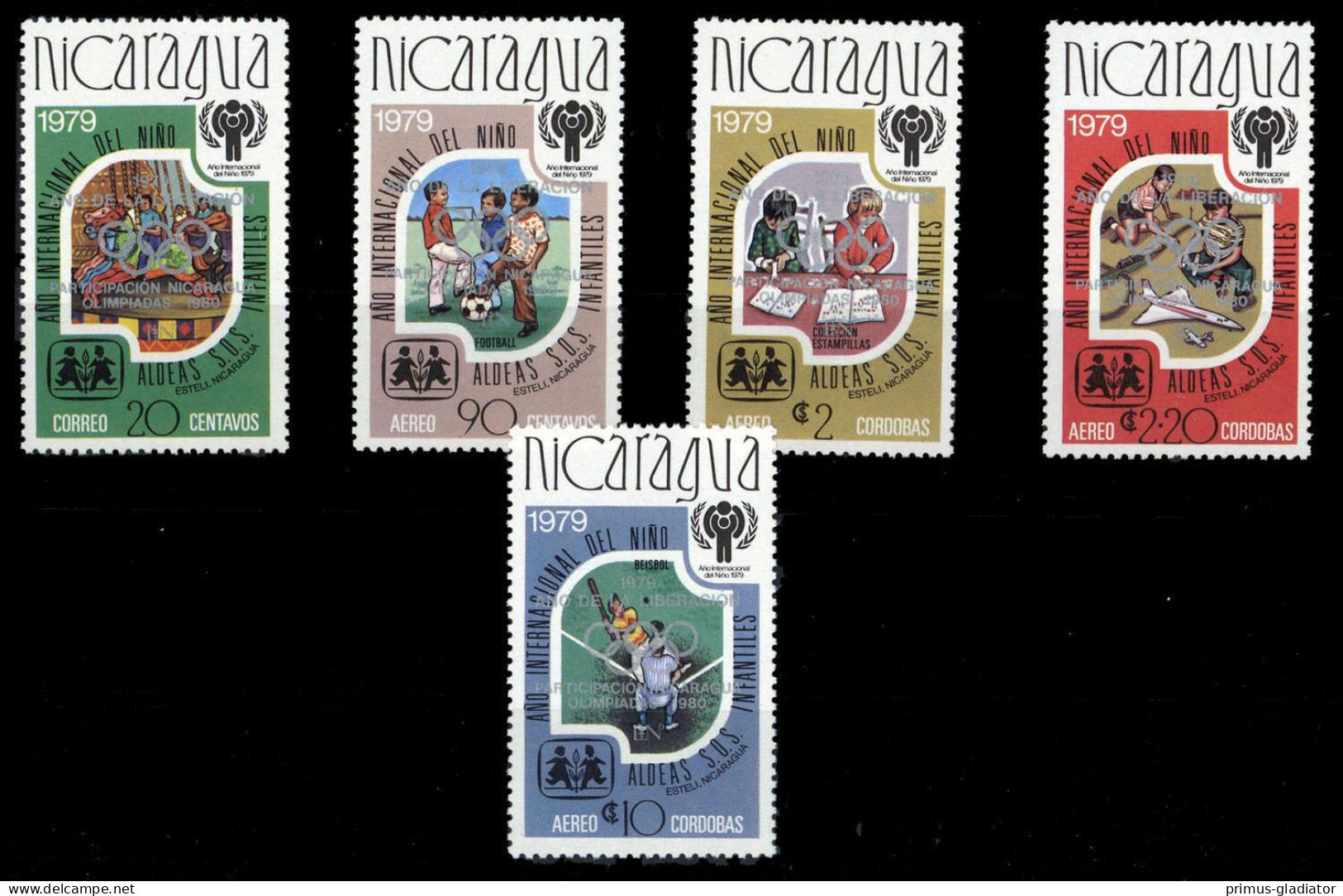 1980, Nicaragua, 2080-84 B, ** - Nicaragua