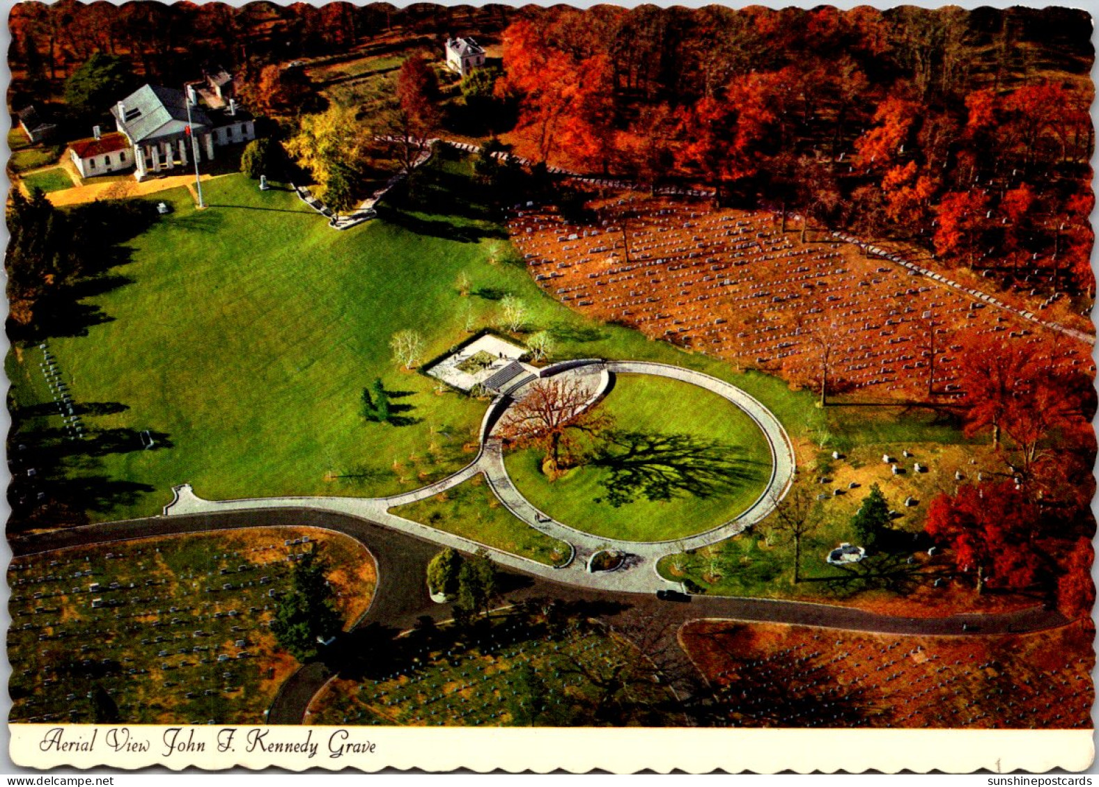 Virginia Arlington Aerial View Grave Of John F Kennedy - Arlington