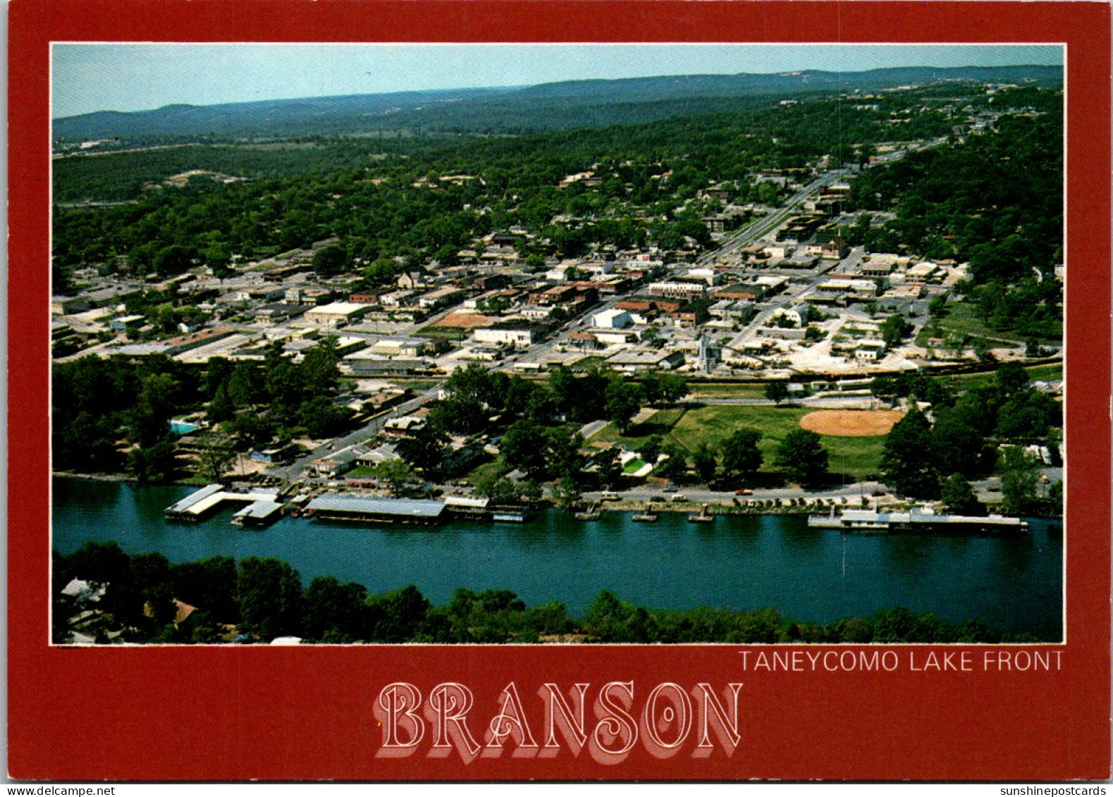 Missouri Branson Aerial View Taneycomo Lake Front - Branson