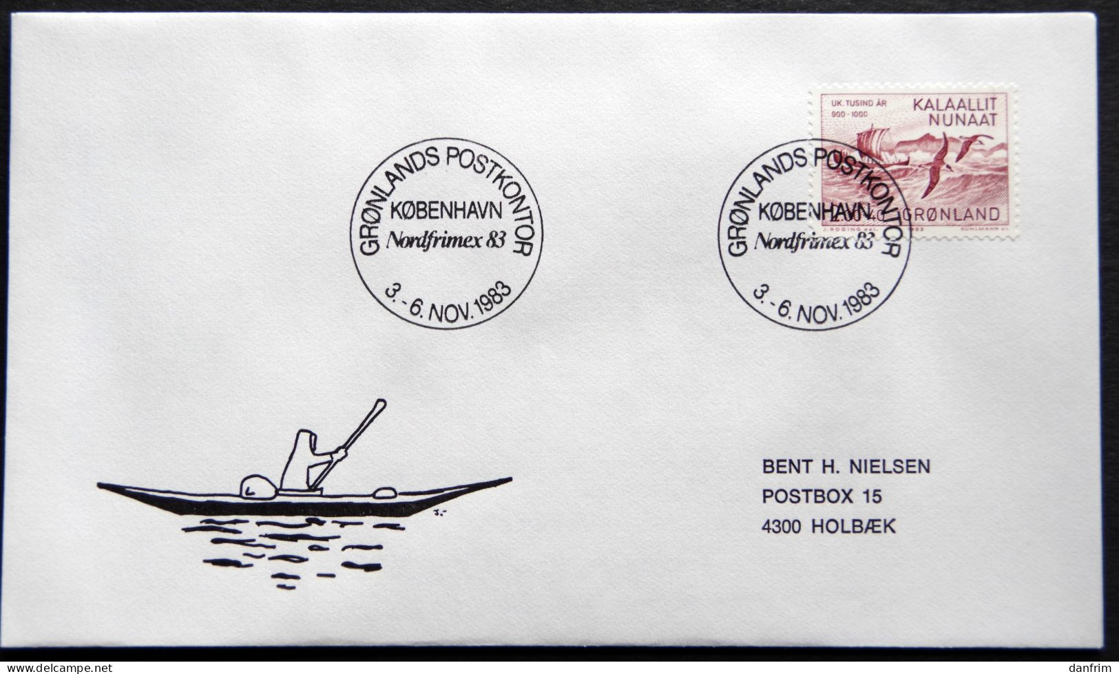 Greenland 1984 SPECIAL POSTMARKS. NORDFRIMEX 83 . 3-6-11 KØBENHAVN ( Lot 920) - Lettres & Documents