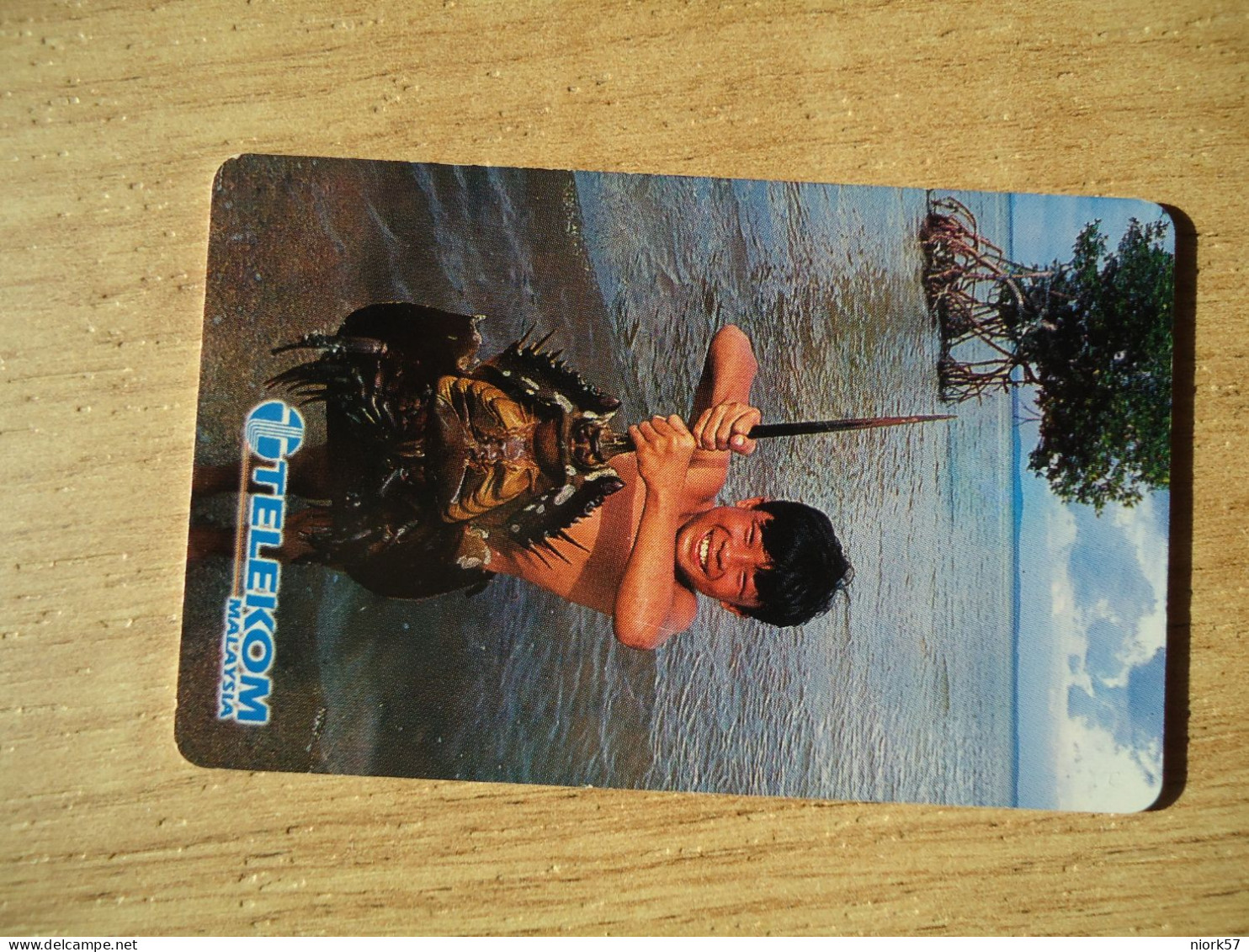 MALAYSIA USED CARDS FISHES MARINE LIFE  CHILDREN FISHING - Pesci