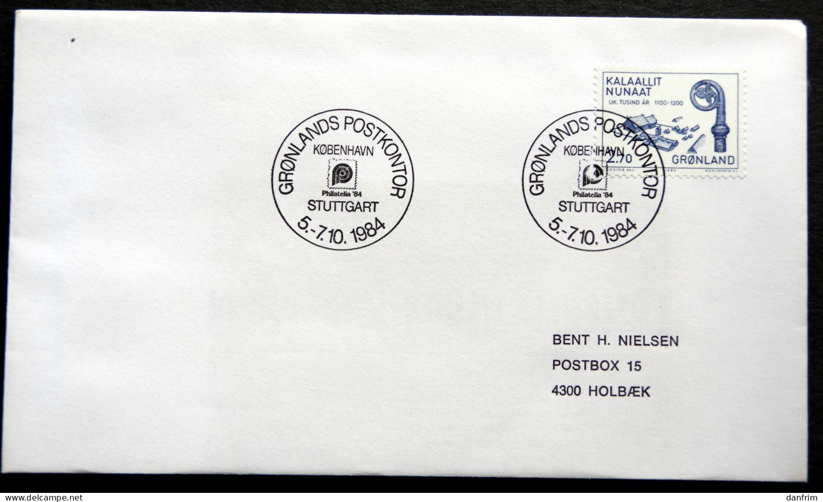 Greenland 1984 SPECIAL POSTMARKS. PHILATELIA 84.   5-7.10  STUTTGART ( Lot 919) - Briefe U. Dokumente