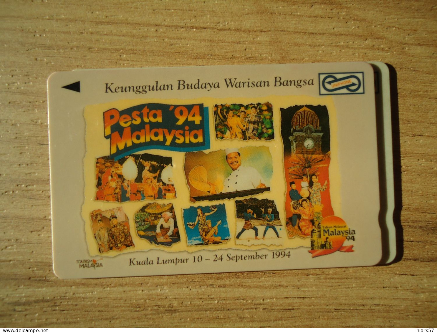 MALAYSIA  USED CARDS  FESTIVAL PESTA 94 - Kultur