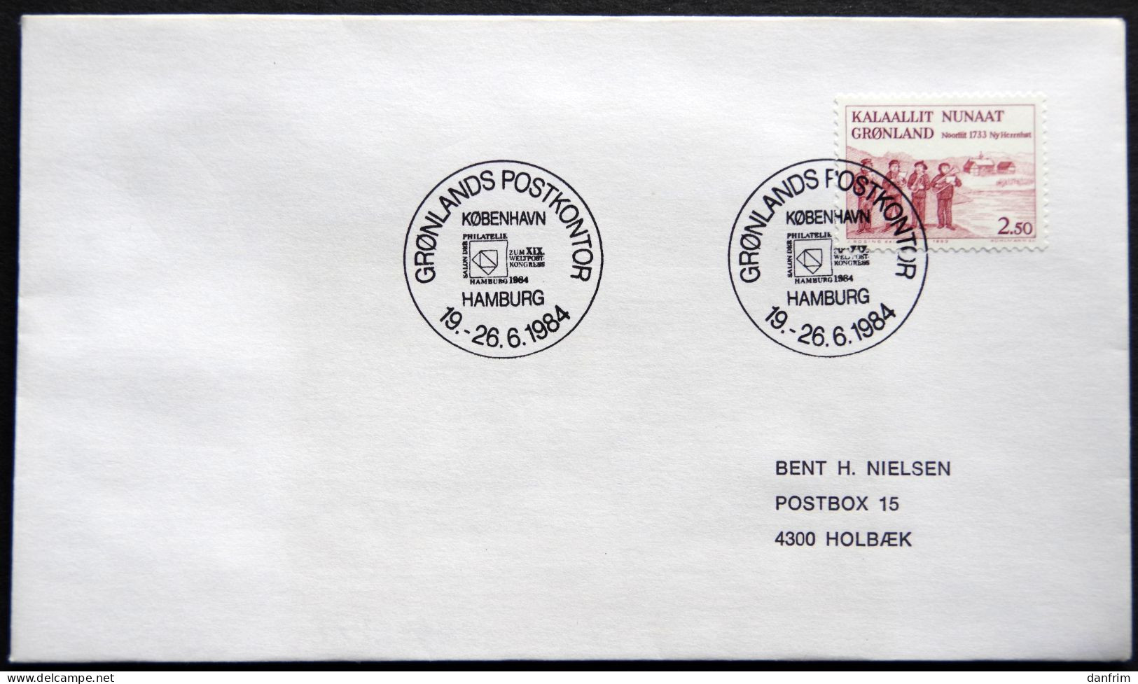 Greenland 1984 SPECIAL POSTMARKS. HAMBURG 1984.  19-26-6    ( Lot 922) - Lettres & Documents