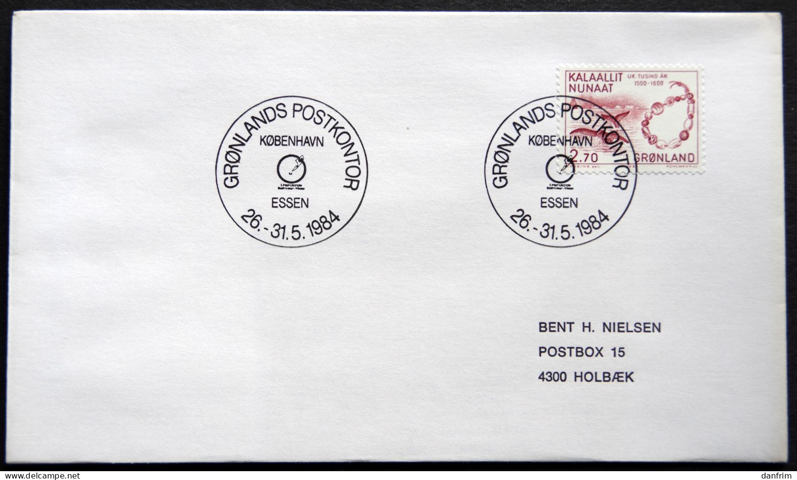 Greenland 1984 SPECIAL POSTMARKS. ESSEN 26-31-5 1984    ( Lot 928) - Lettres & Documents