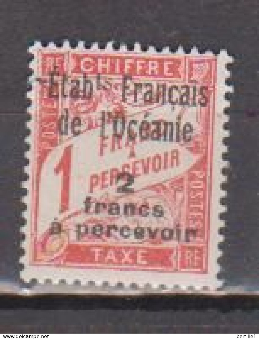 OCEANIE          N° YVERT  :   TAXE   8   NEUF SANS GOMME        ( S G     2 / 54  ) - Timbres-taxe