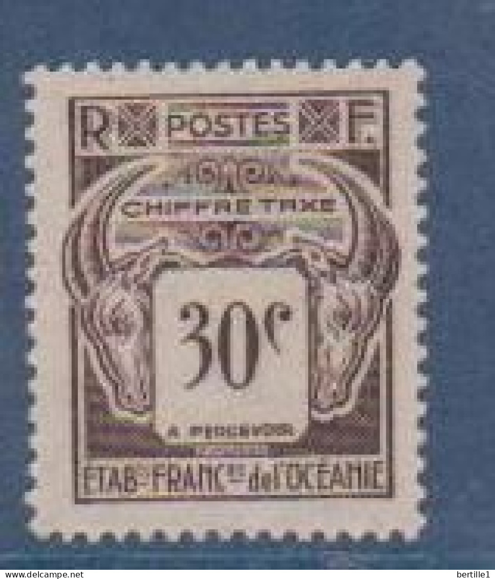 OCEANIE          N° YVERT  :   TAXE   19   NEUF SANS GOMME        ( S G     2 / 54  ) - Timbres-taxe