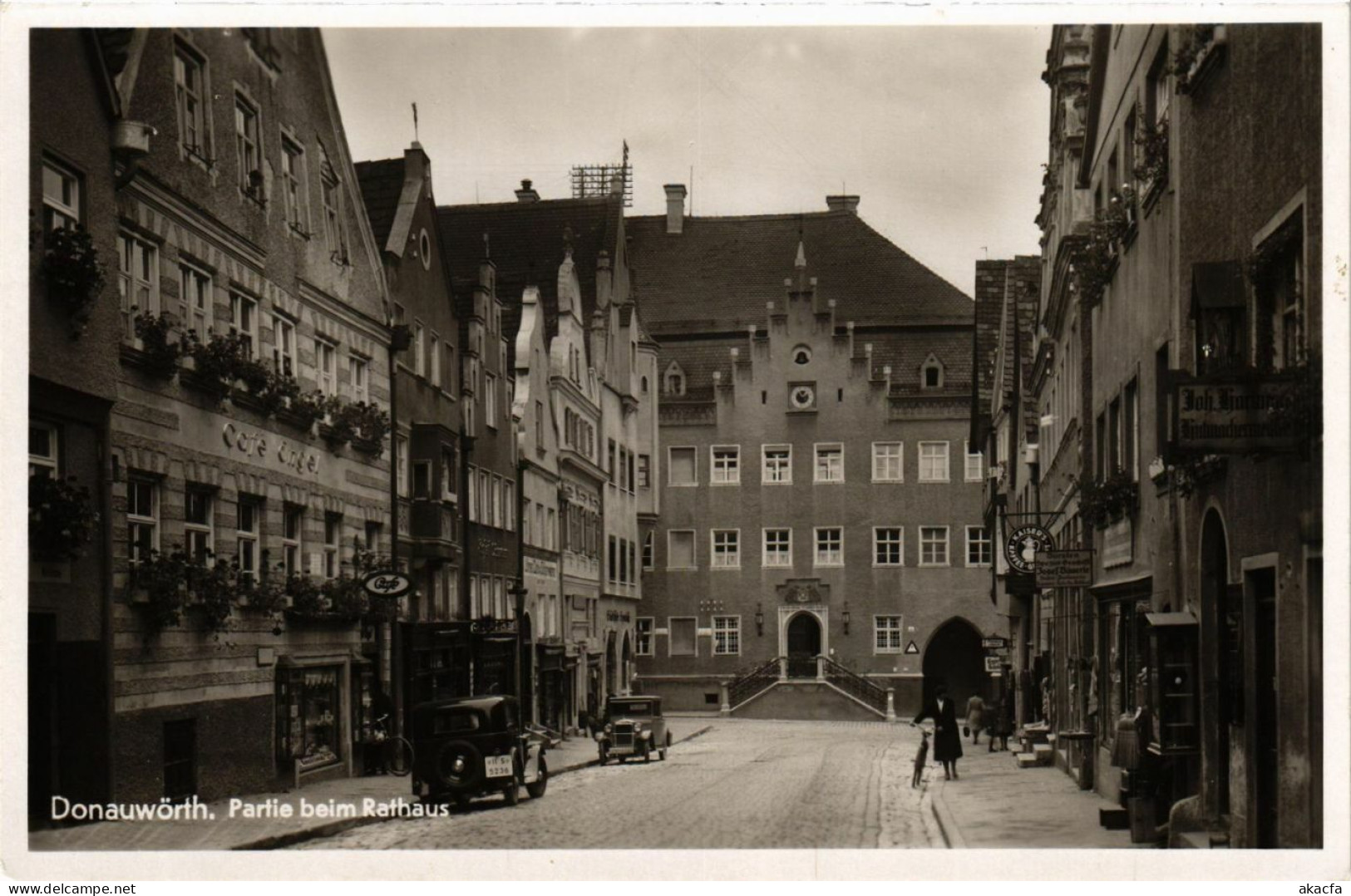 CPA AK Donauworth Partie Beim Rathaus GERMANY (876339) - Donauwoerth