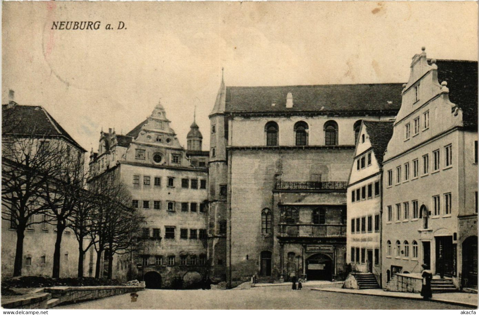 CPA AK Neuburg A.D. Partie An Der Schloßkaserne GERMANY (875864) - Neuburg