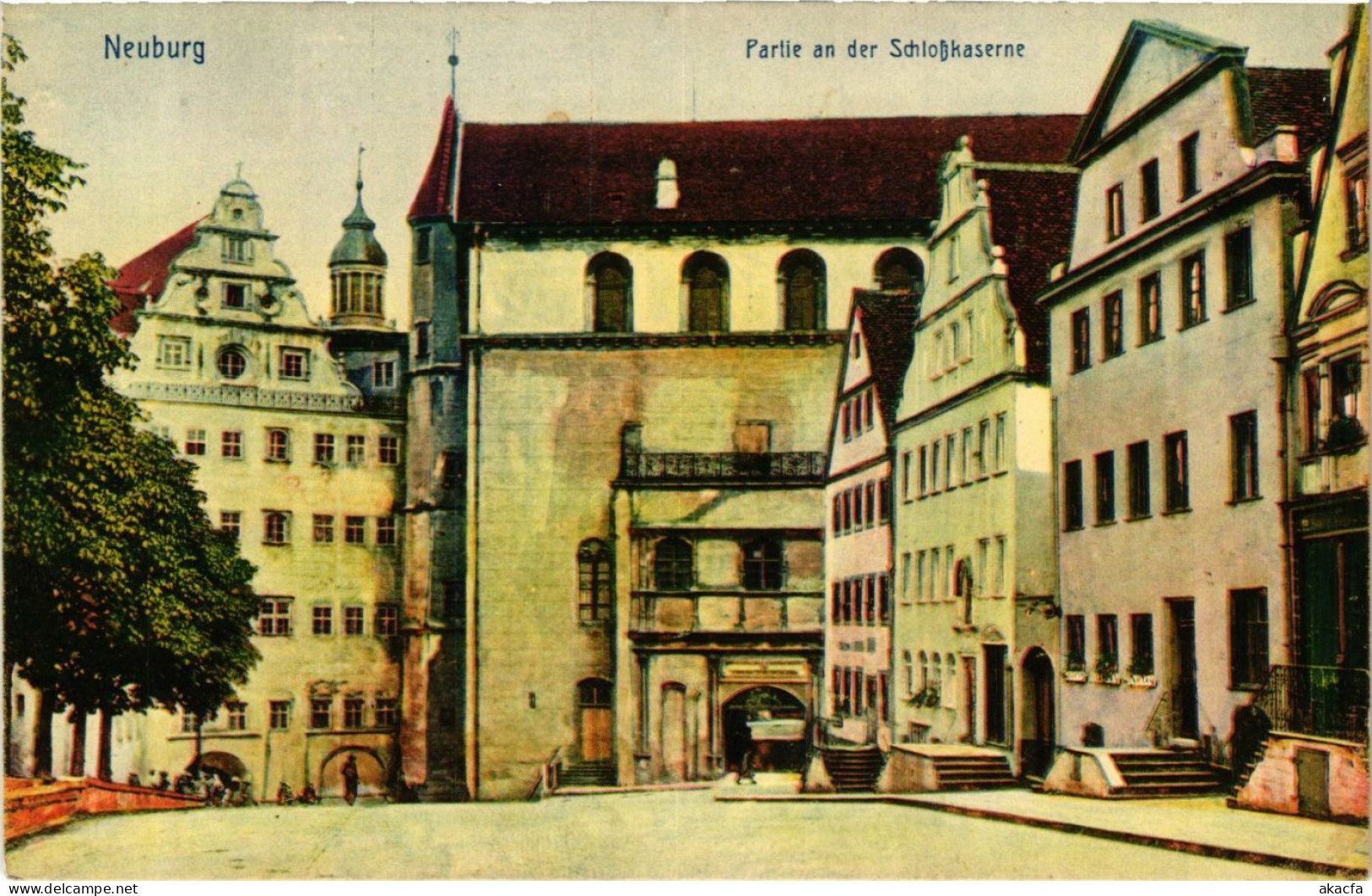 CPA AK Neuburg A.D. Partie An Der Schloßkaserne GERMANY (875863) - Neuburg