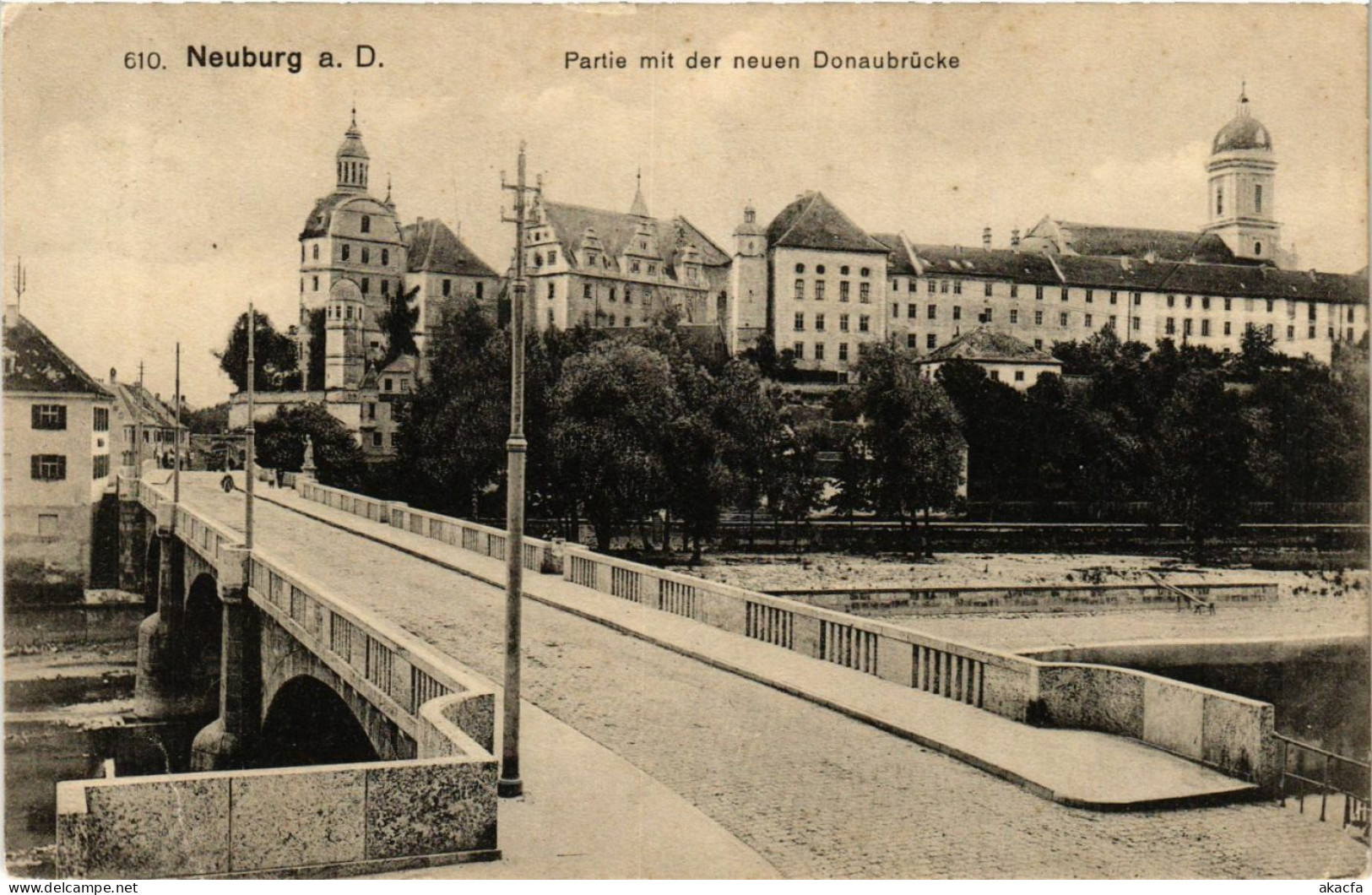 CPA AK Neuburg A.D. Partie Mit Der Neuen Donaubrucke GERMANY (875865) - Neuburg