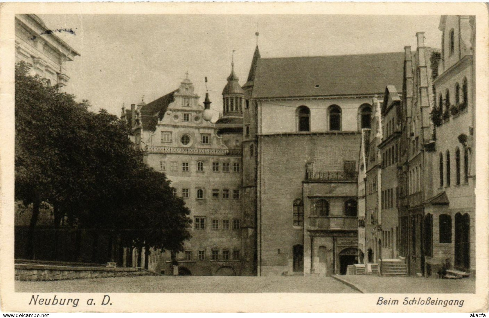 CPA AK Neuburg A.D. Beim Schloßeingang GERMANY (875857) - Neuburg