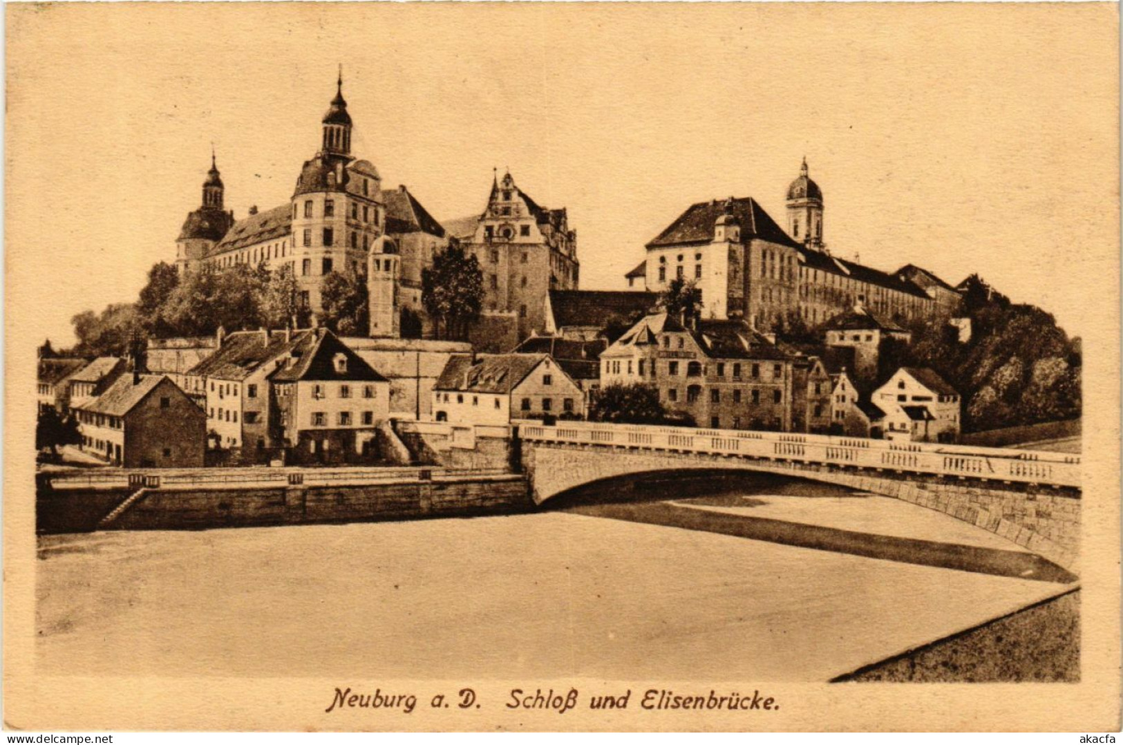 CPA AK Neuburg A.D. Schloß Und Elisennbrucke GERMANY (875851) - Neuburg