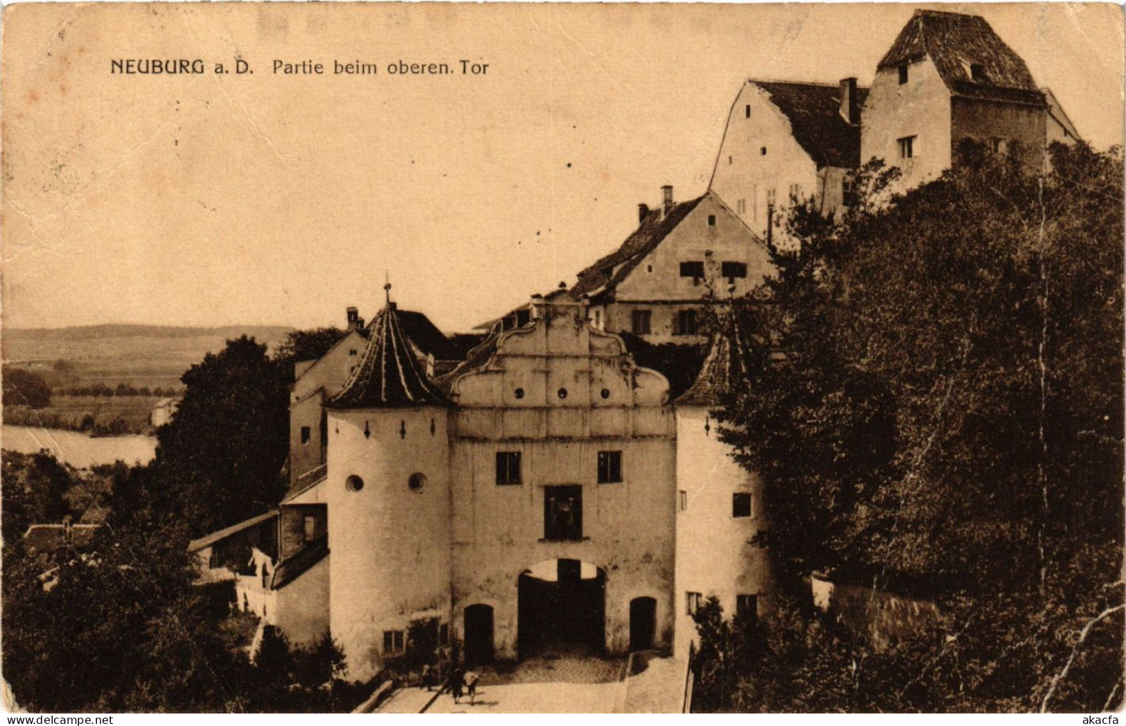 CPA AK Neuburg A.D. Partie Beim Oberen Tor GERMANY (875840) - Neuburg