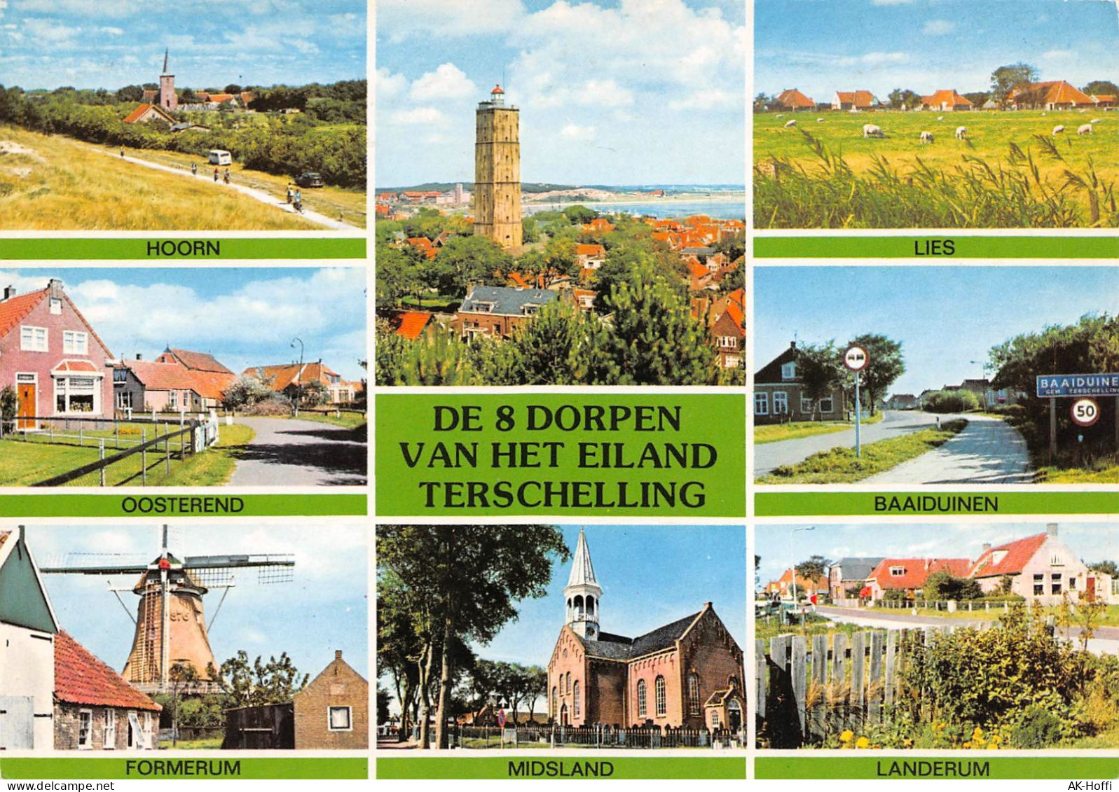 DE 8 DORPEN VAN HET EILAND TERSCHELLING (995) - Terschelling