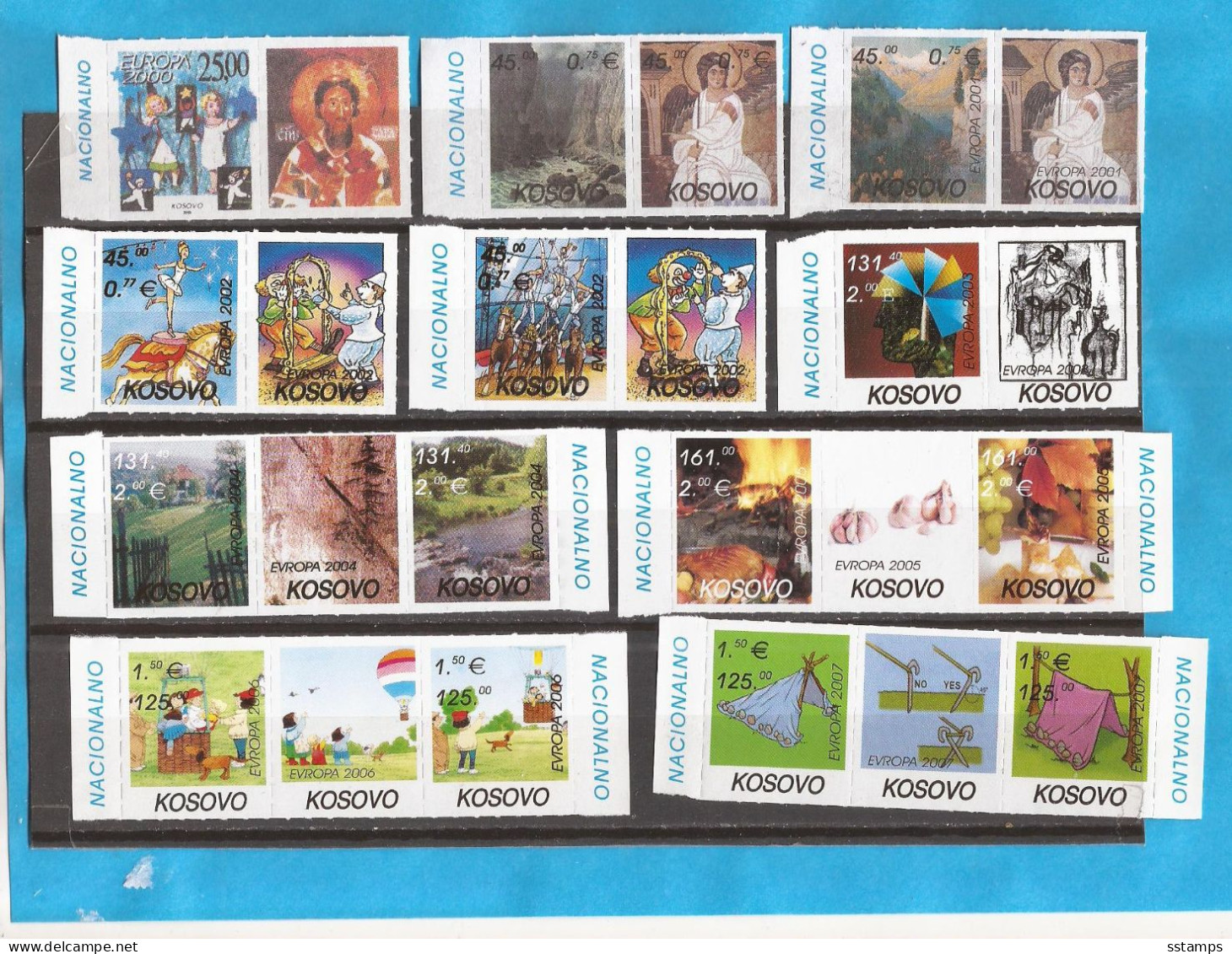 2000-2007  KOSOVO  LUX EUROPA CEPT STAMP--VG     SAMMLUNG KOMPLET SERBIEN PART SELTEN  MNH - Collections