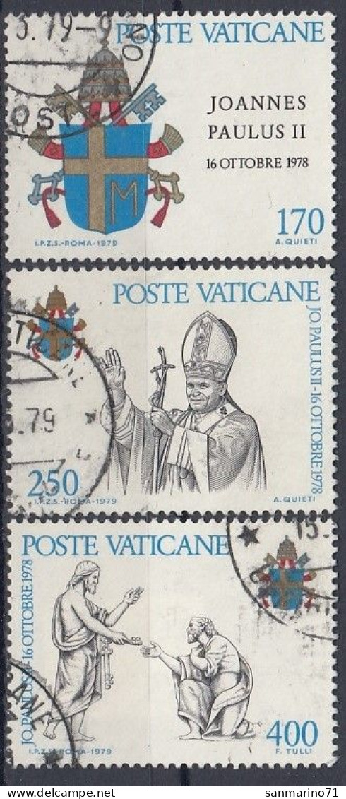 VATICAN 736-738,used,falc Hinged - Oblitérés