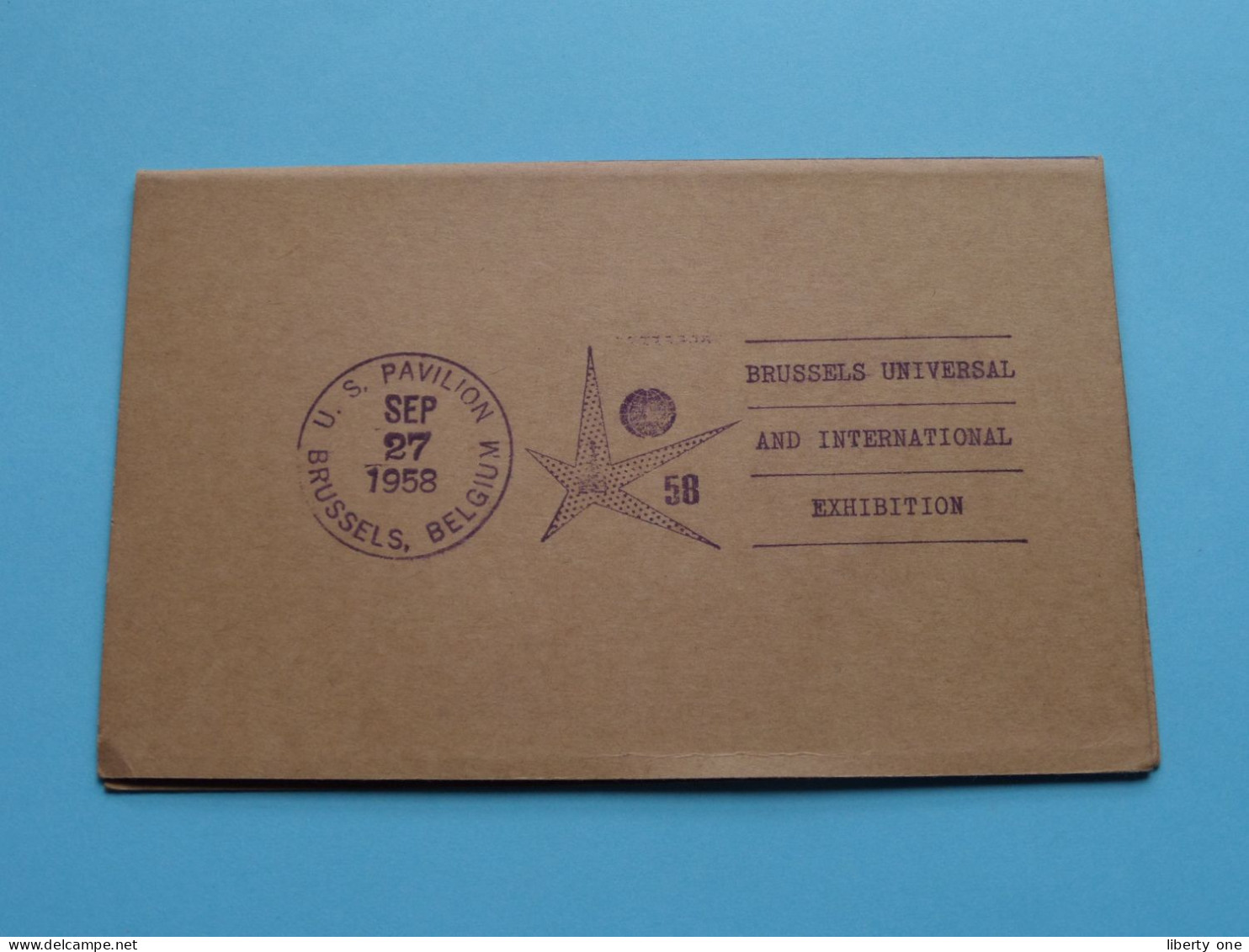U.S. Pavilion > Brussels Belgium / INTERNATIONAL EXHIBITION ( Stamp Card  - Post Office Dpt. - B ) 1958 ! - 1958 – Brussels (Belgium)
