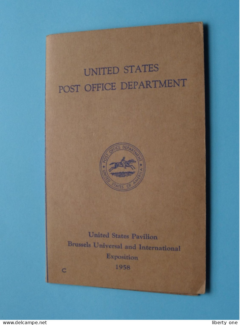 U.S. Pavilion > Brussels Belgium / INTERNATIONAL EXHIBITION ( Stamp Card  - Post Office Dpt. - C ) 1958 ! - 1958 – Brüssel (Belgien)