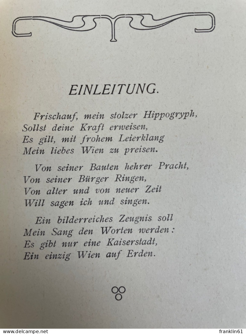 Wienerisches Vergissmeinicht : Ein poetisches Gedenkbuch für alle Freunde Wiens.