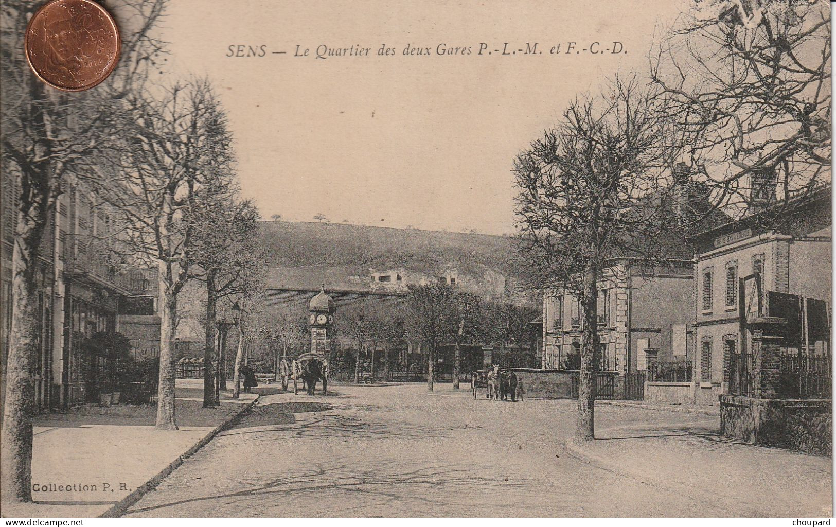 89 -  Carte Postale Ancienne De  SENS   Le Quartier Des Deux Gares - Sens