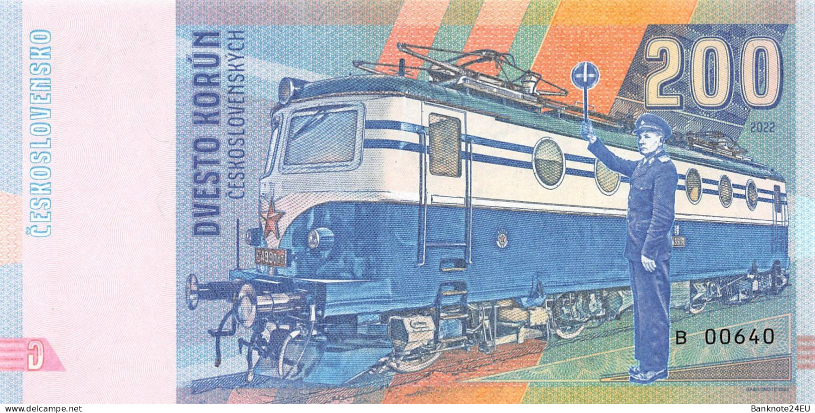 Czechoslovakia 200 Korun 2022 Unc Specimen - Fictifs & Spécimens