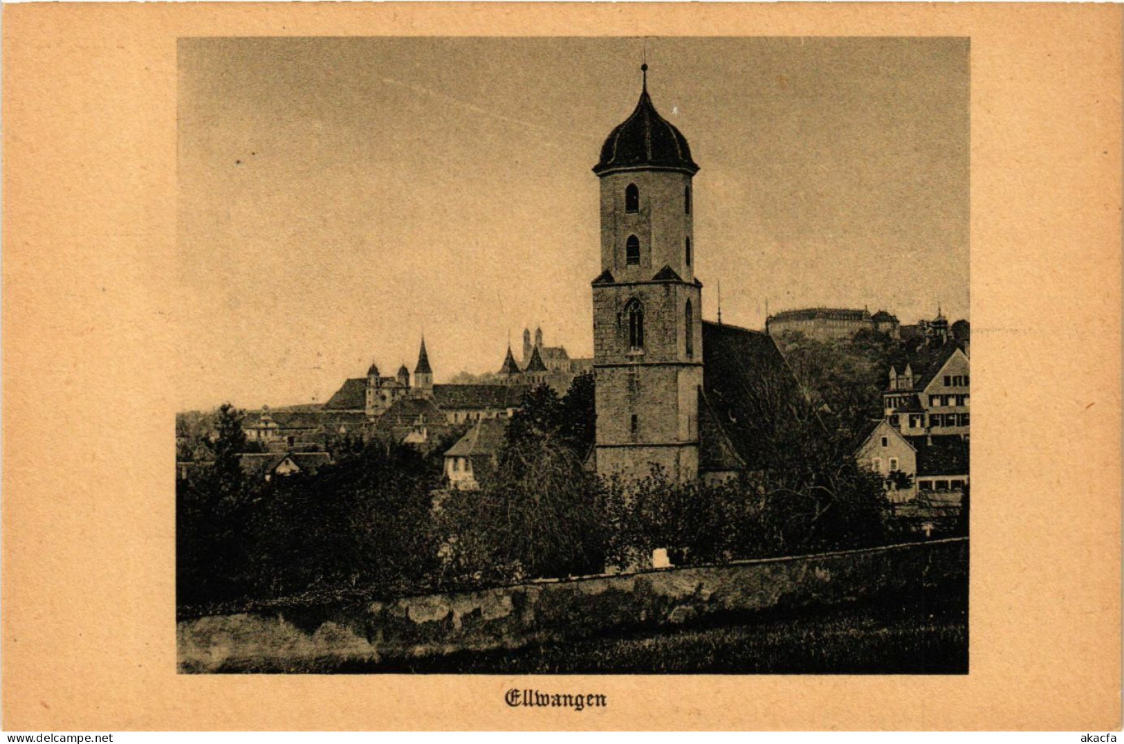 CPA AK Ellwangen – Panorama – Kirche GERMANY (857195) - Ellwangen