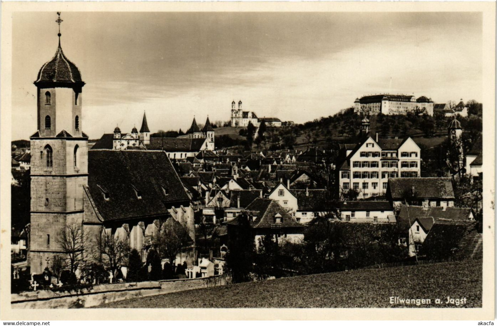 CPA AK Ellwangen A. D. Jagst – Panorama GERMANY (857211) - Ellwangen