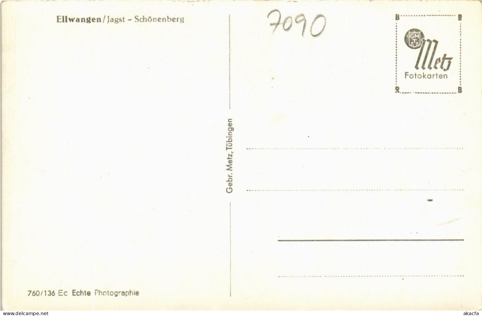 CPA AK Ellwangen – Jagst – Schönenberg GERMANY (857214) - Ellwangen