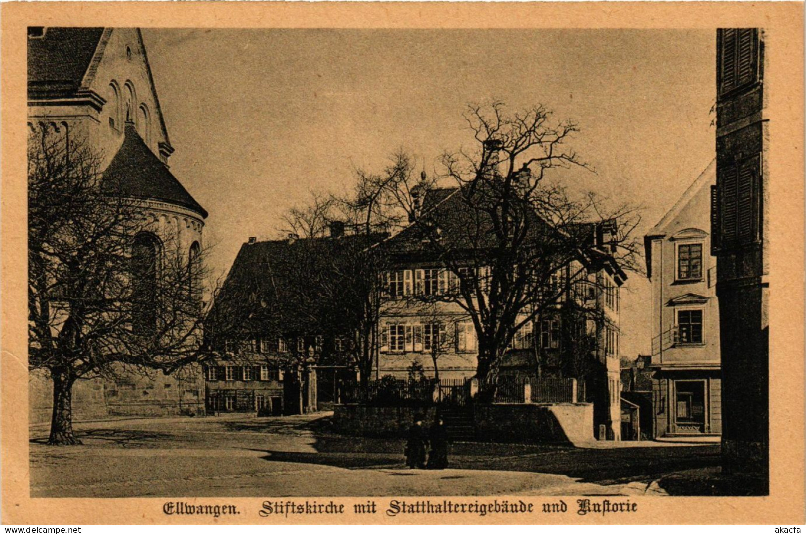 CPA AK Ellwangen – Stiftskirche Mit Statthaltereigebaude GERMANY (857223) - Ellwangen