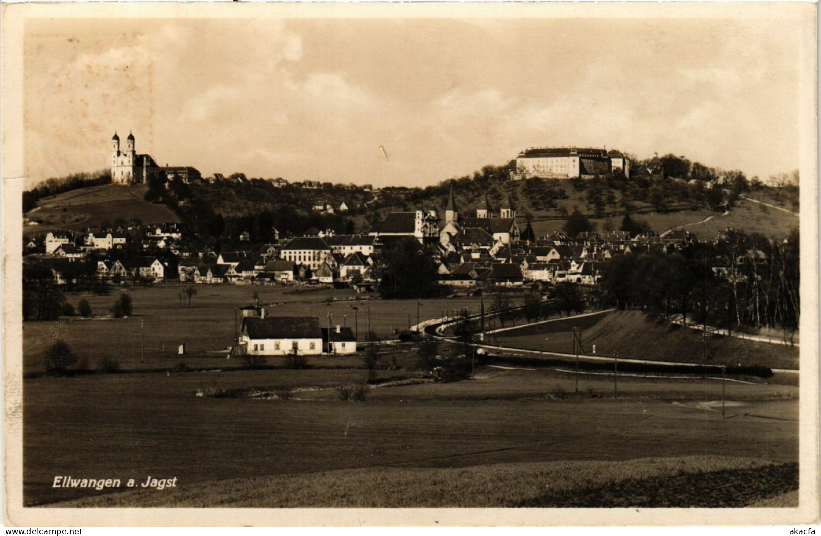 CPA AK Ellwangen A. D. Jagst – Panorama GERMANY (857207) - Ellwangen