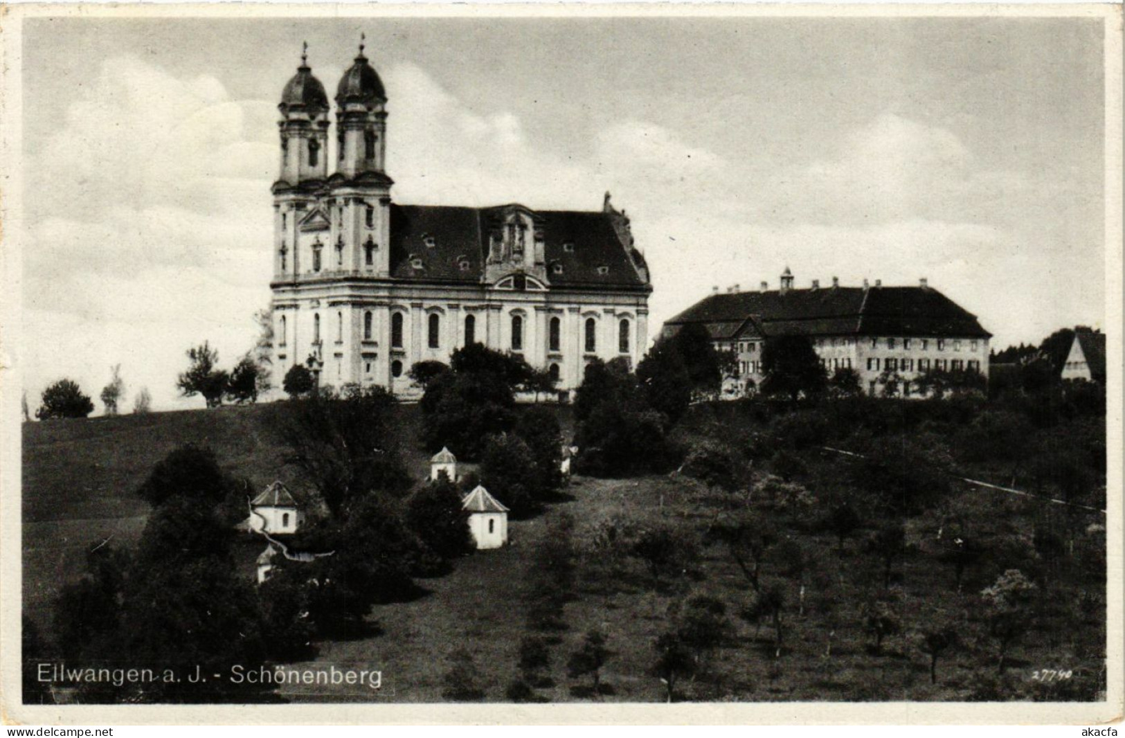 CPA AK Ellwangen A. D. Jagst – Schönenberg – Kirche GERMANY (857216) - Ellwangen