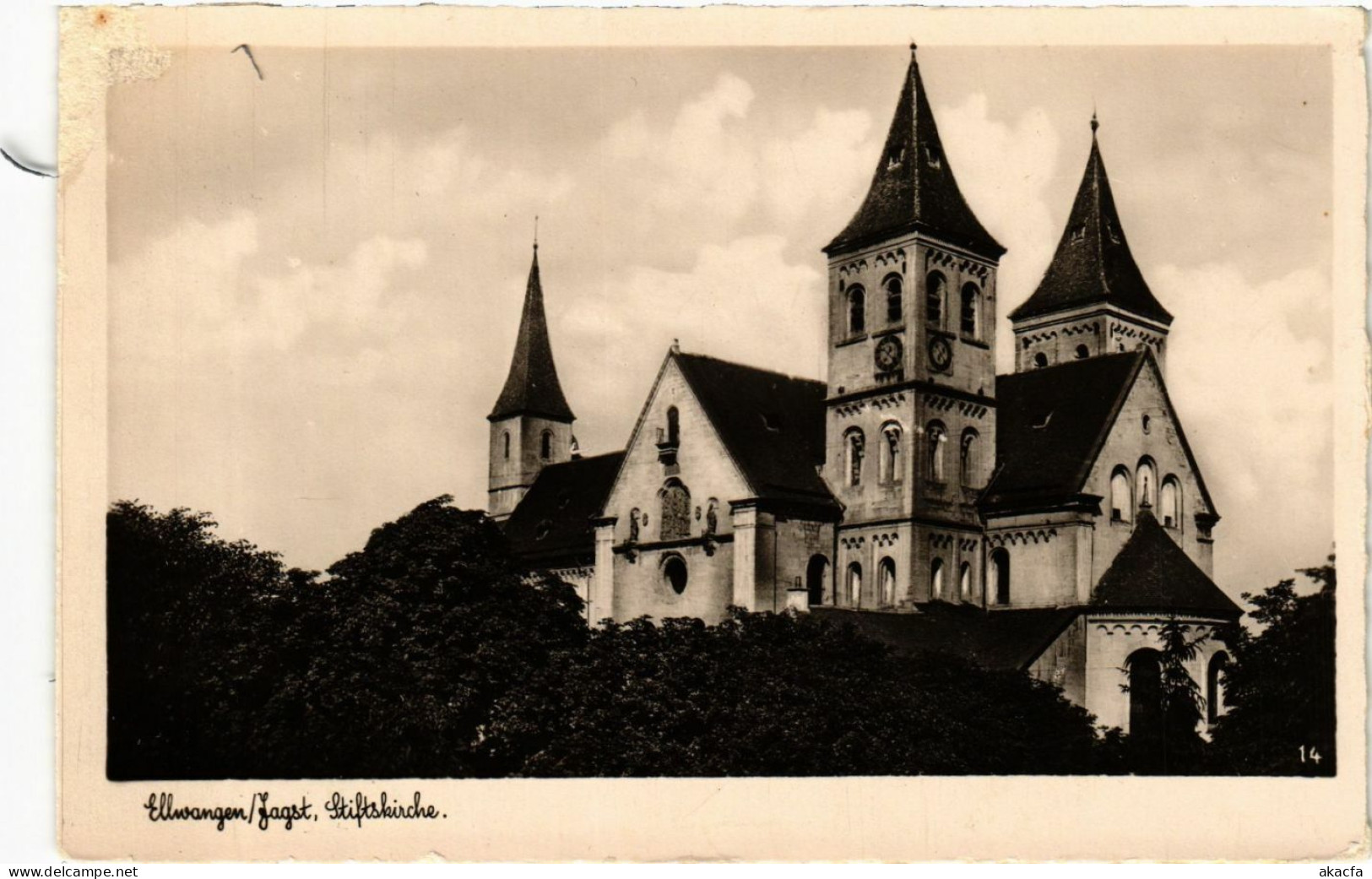 CPA AK Ellwangen – Jagst – Stiftskirche GERMANY (857221) - Ellwangen