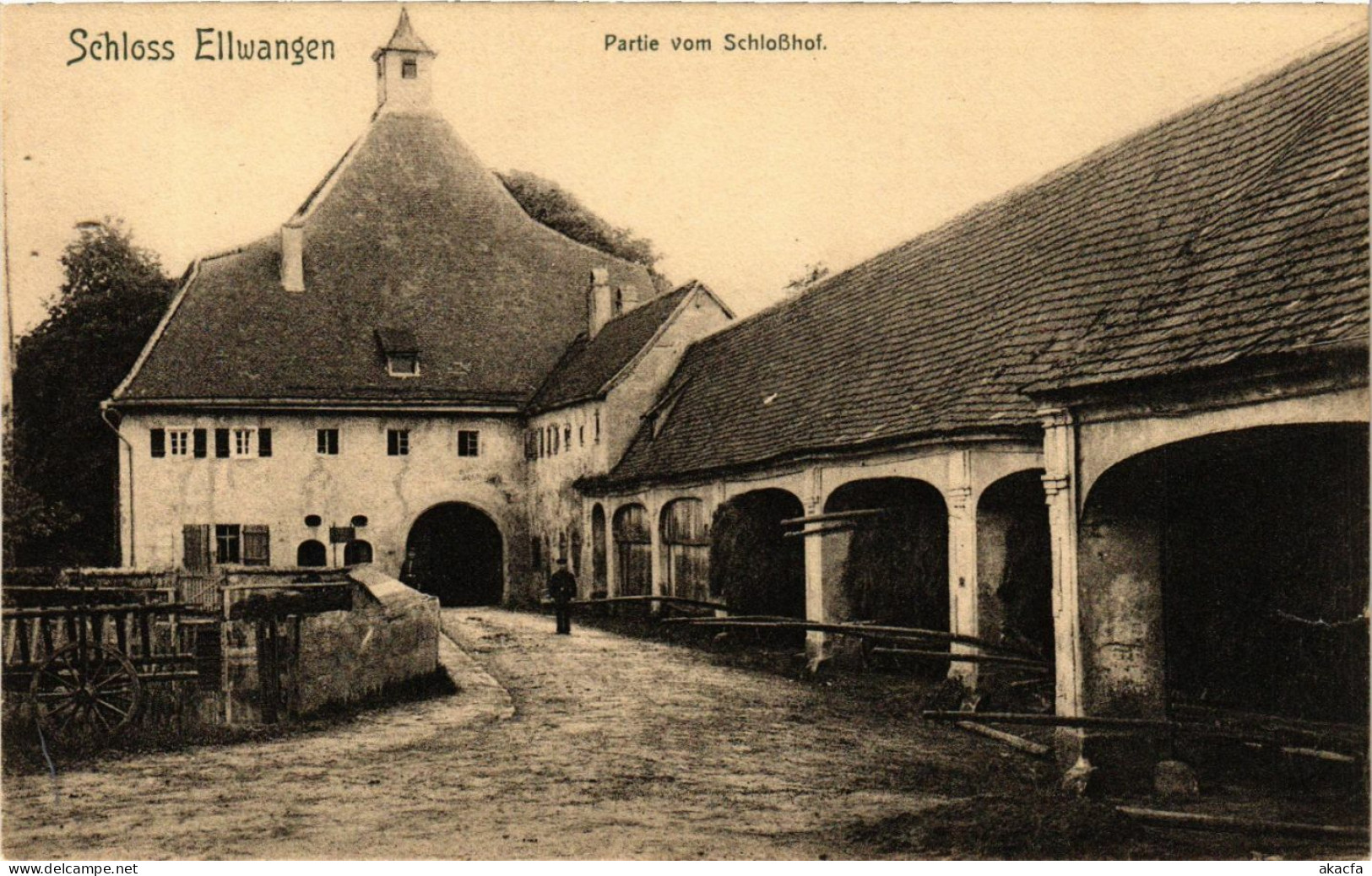 CPA AK Ellwangen – Schloss Ellwangen – Partie Vom Schlosshof GERMANY (857228) - Ellwangen