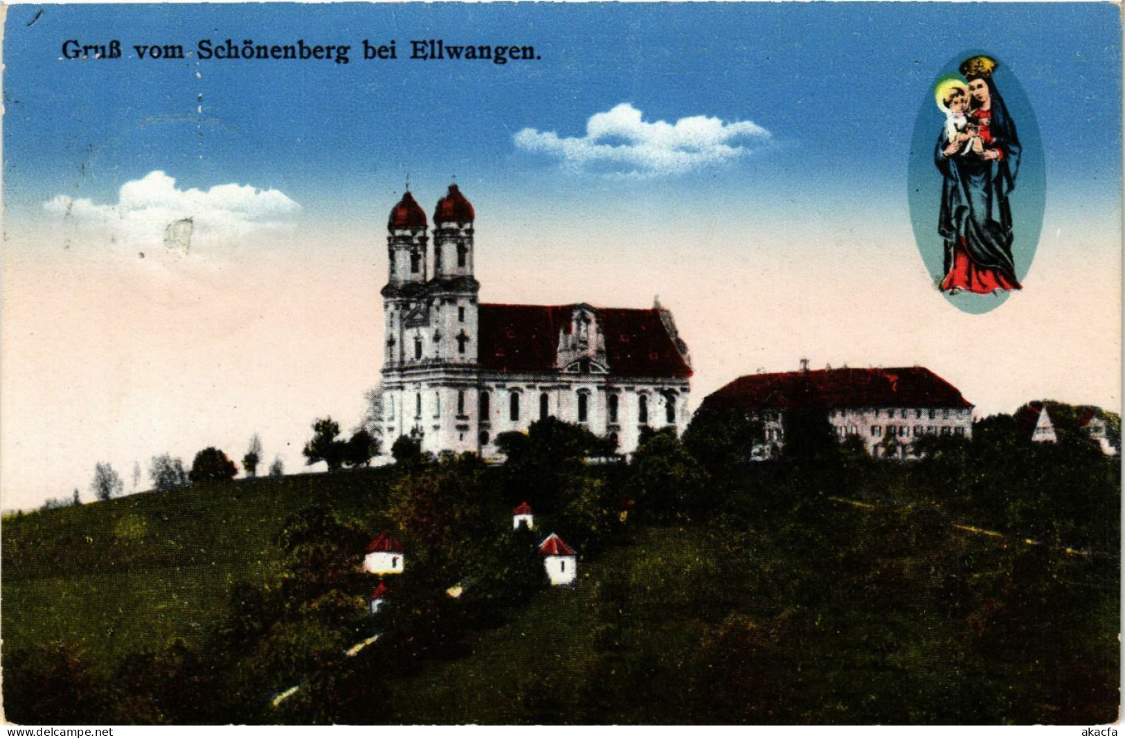 CPA AK Ellwangen – Gruss Vom Schönenberg Bei Ellwangen GERMANY (857238) - Ellwangen