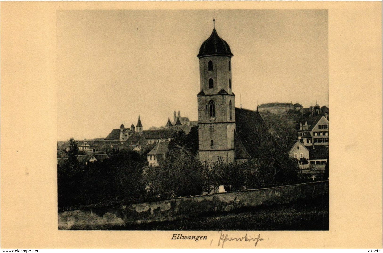 CPA AK Ellwangen – Panorama – Kirche GERMANY (857245) - Ellwangen