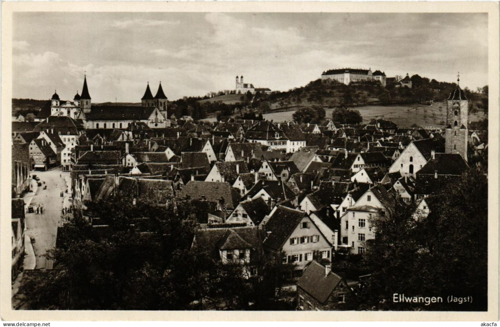 CPA AK Ellwangen – Jagst – Totalansicht GERMANY (857250) - Ellwangen